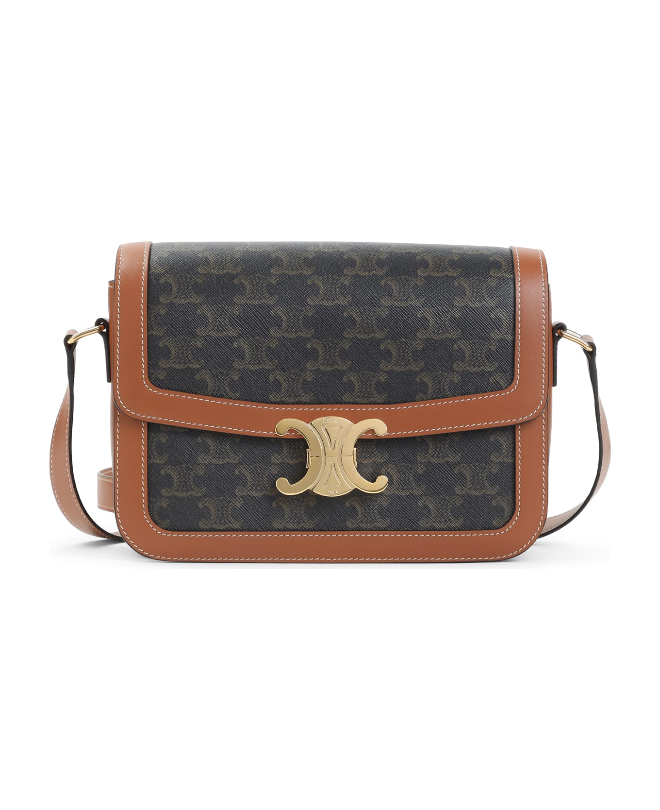 Celine Classique Triomphe Shoulder Bag - Brown