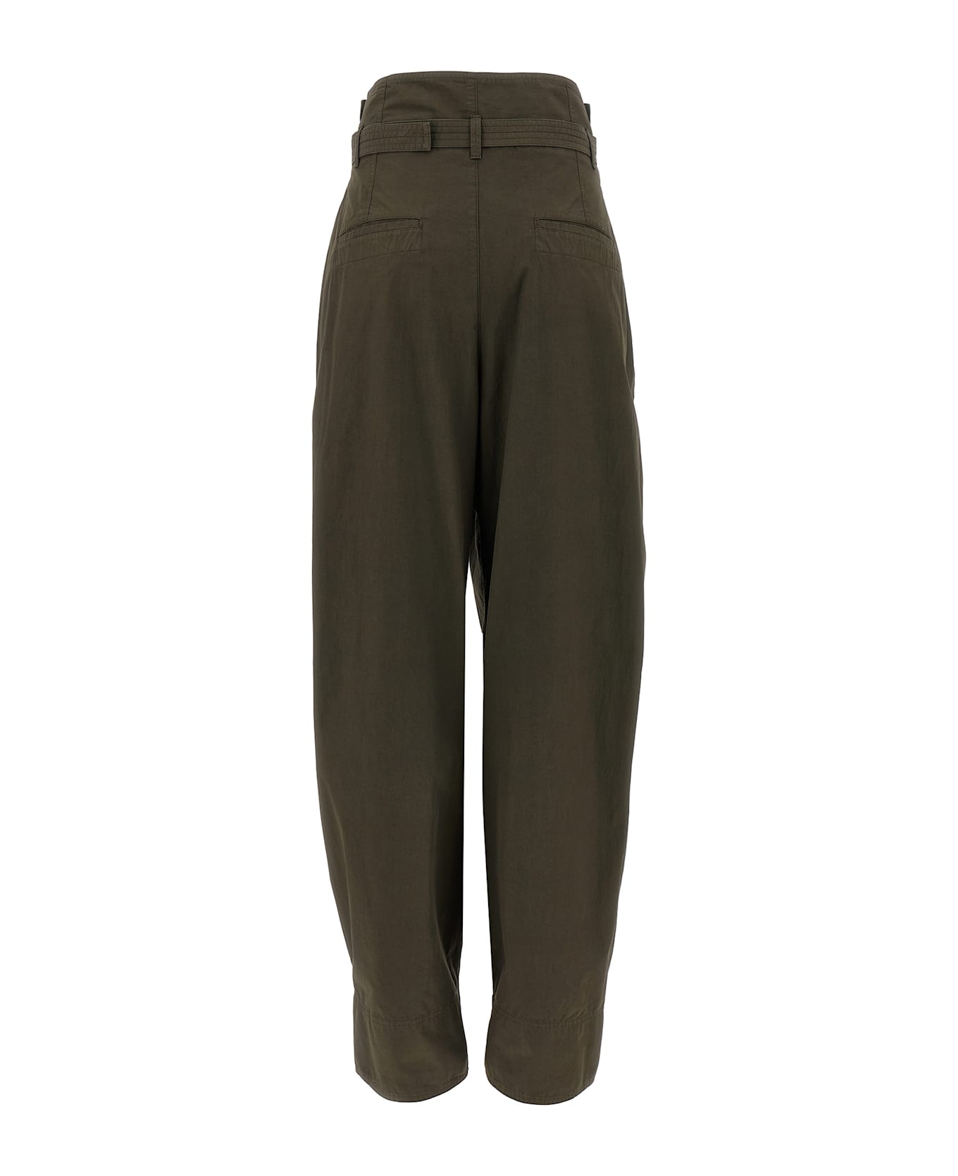 Lemaire 
folded Waistband
 Pants - Dark Brown