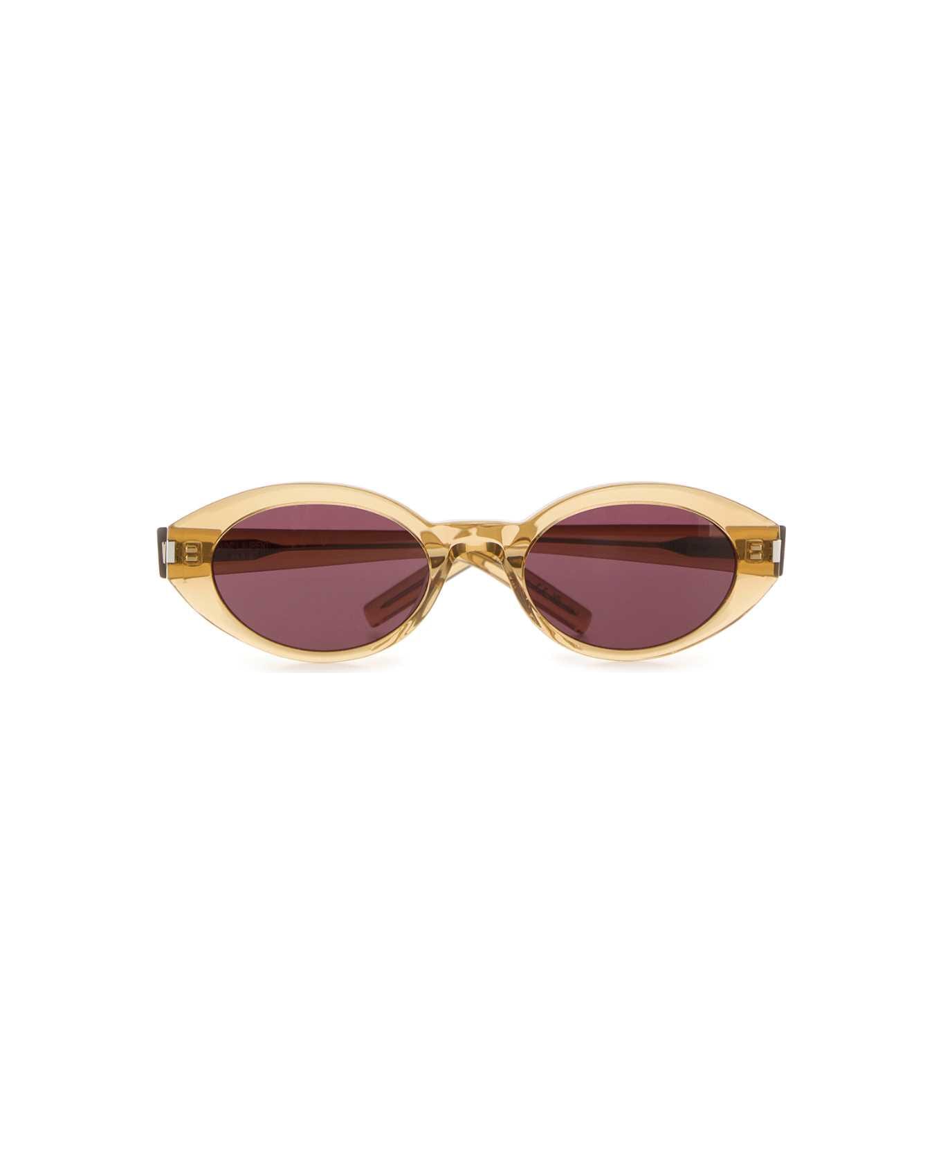 Saint Laurent Beige Acetate Sl 567 Sunglasses - TR YELL TR YELL VIOL