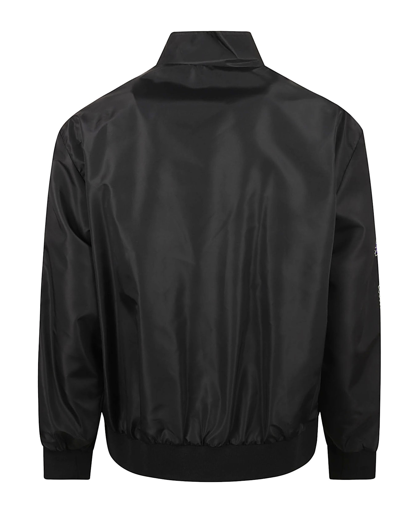 Off-White Diag Outline Faille Track Jacket - Black/Paradise