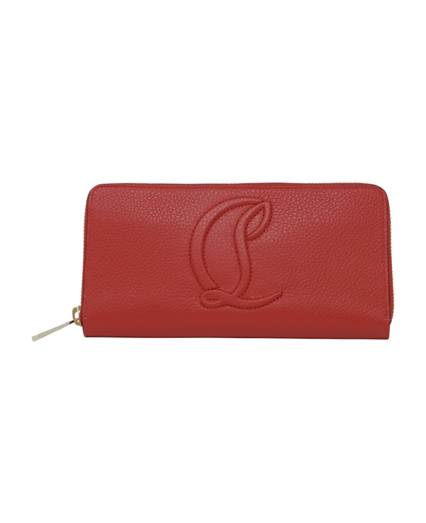 Christian Louboutin By My Side Red Calf Leather Wallet - RED