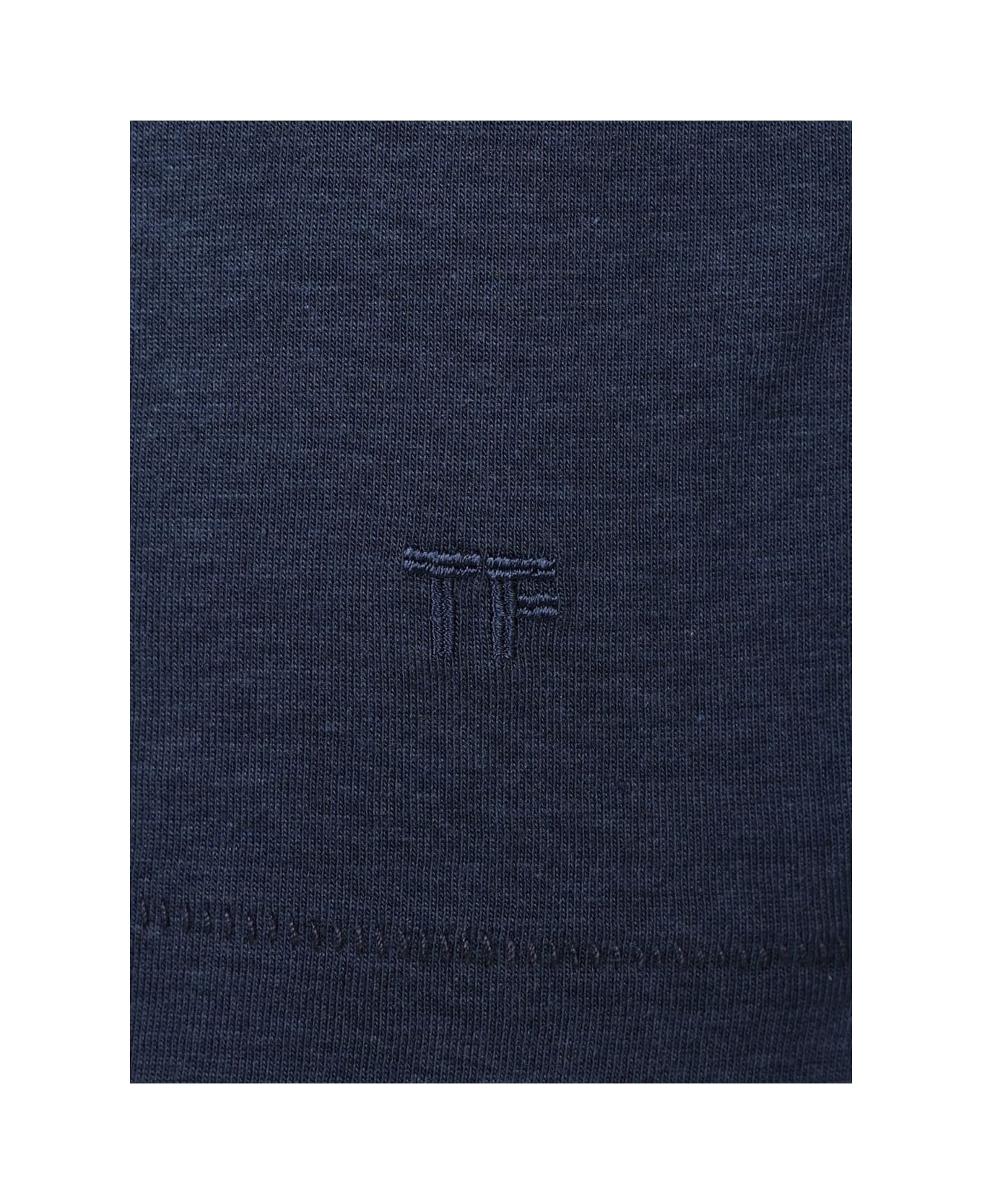 Tom Ford Crewneck T-shirt - Blue