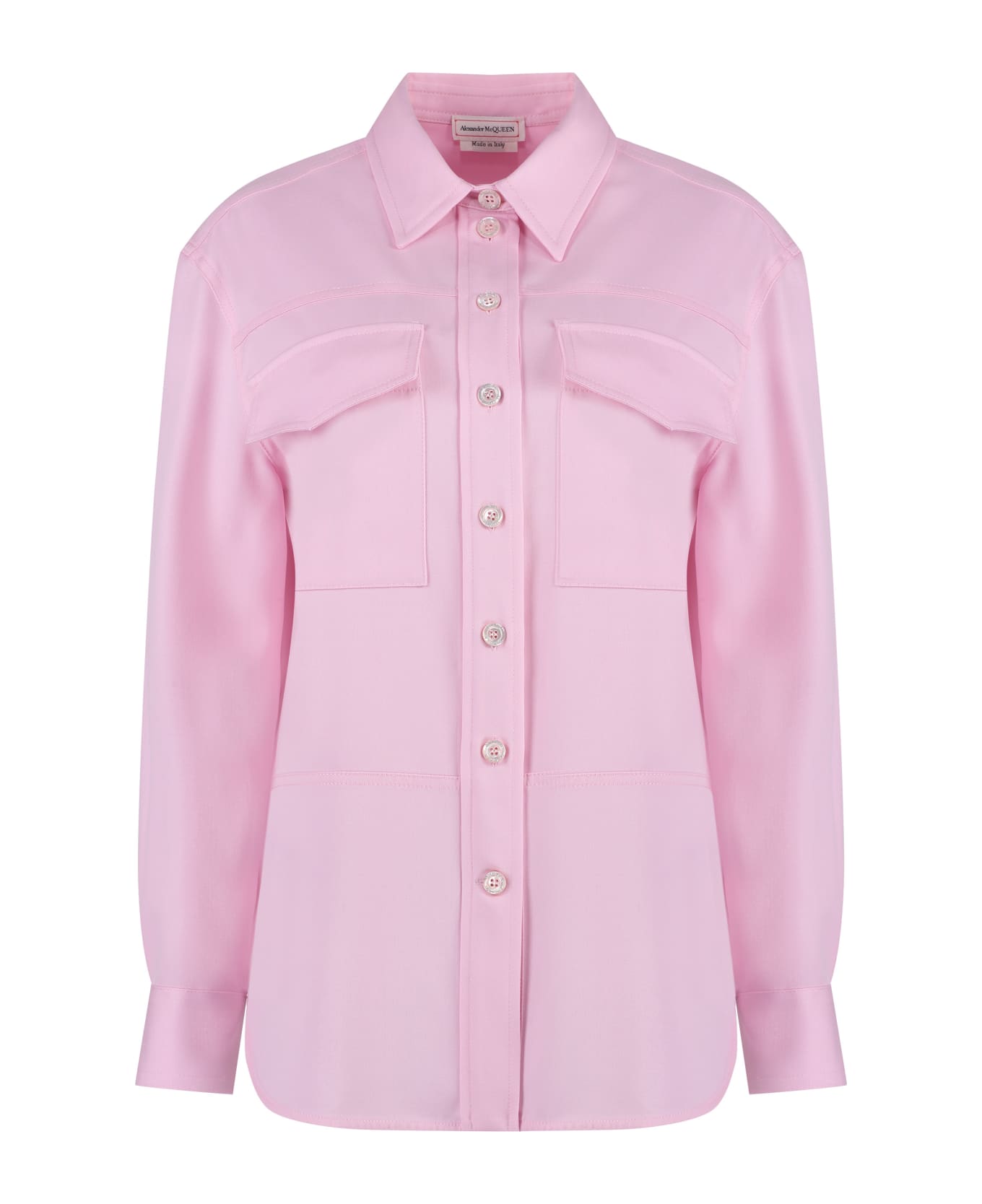 Alexander McQueen Wool Overshirt - Pink