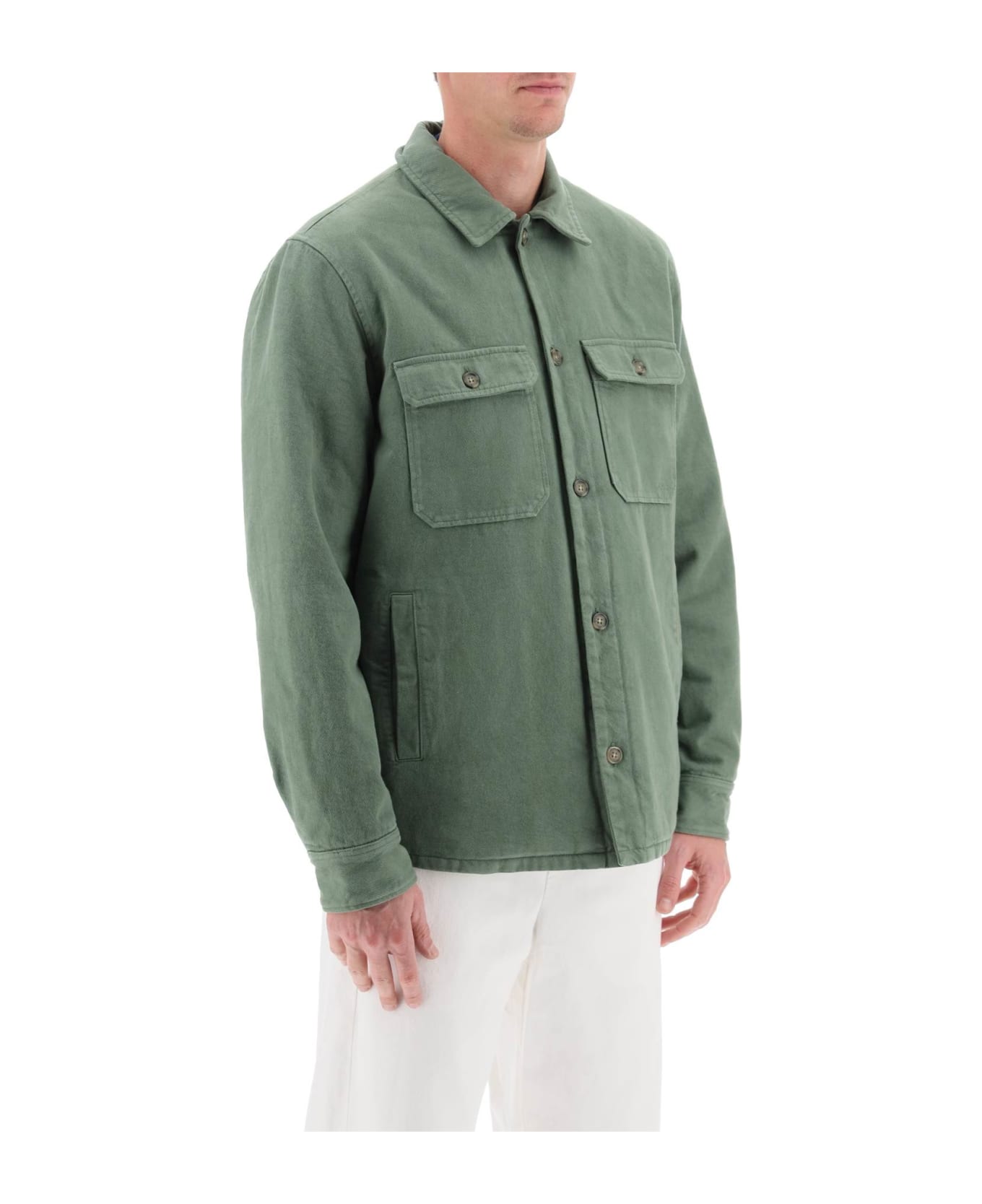 A.P.C. Alessio Padded Overshirt - FORET (Green)