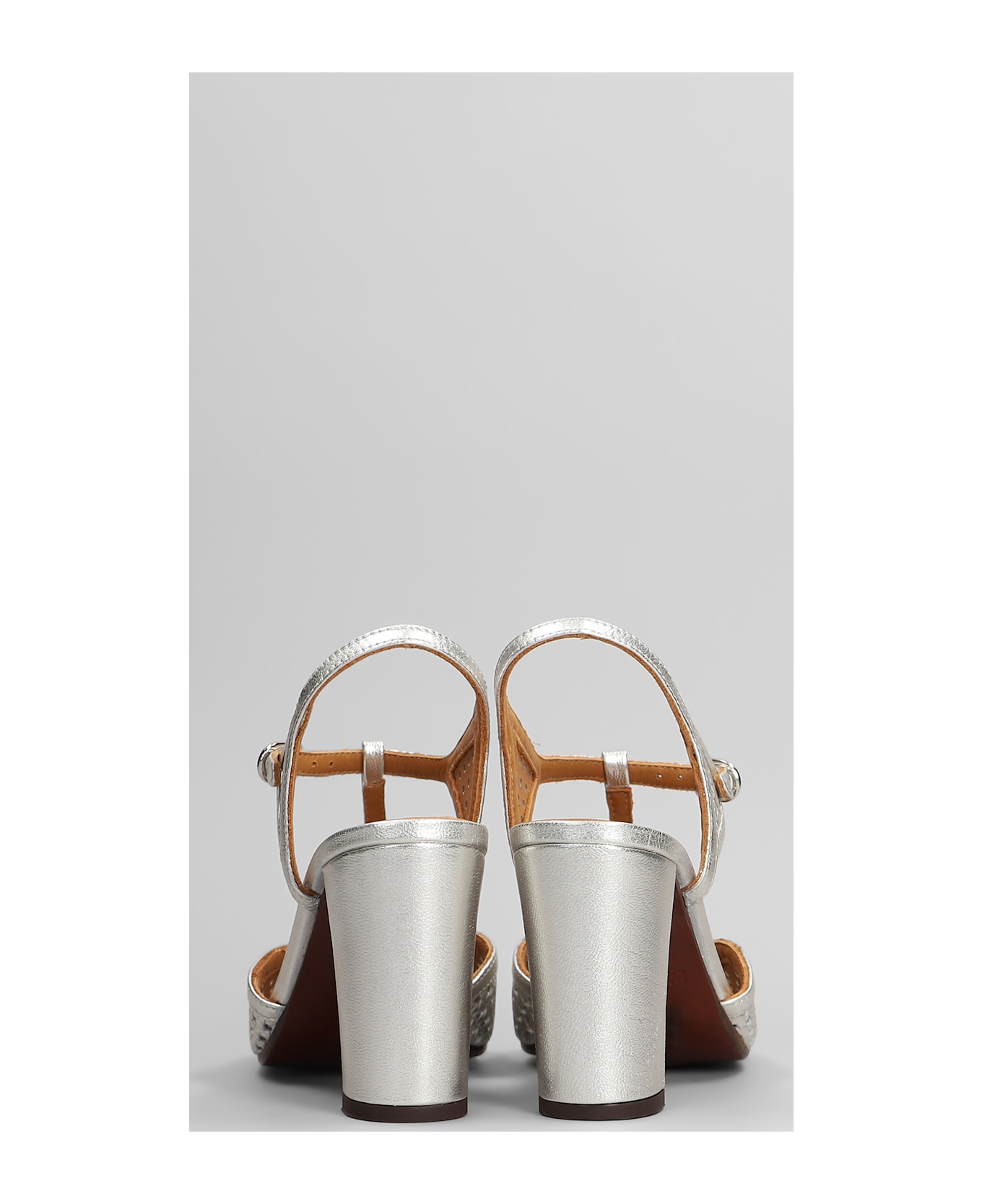 Chie Mihara Bessy 46 Sandals In Silver Leather - silver