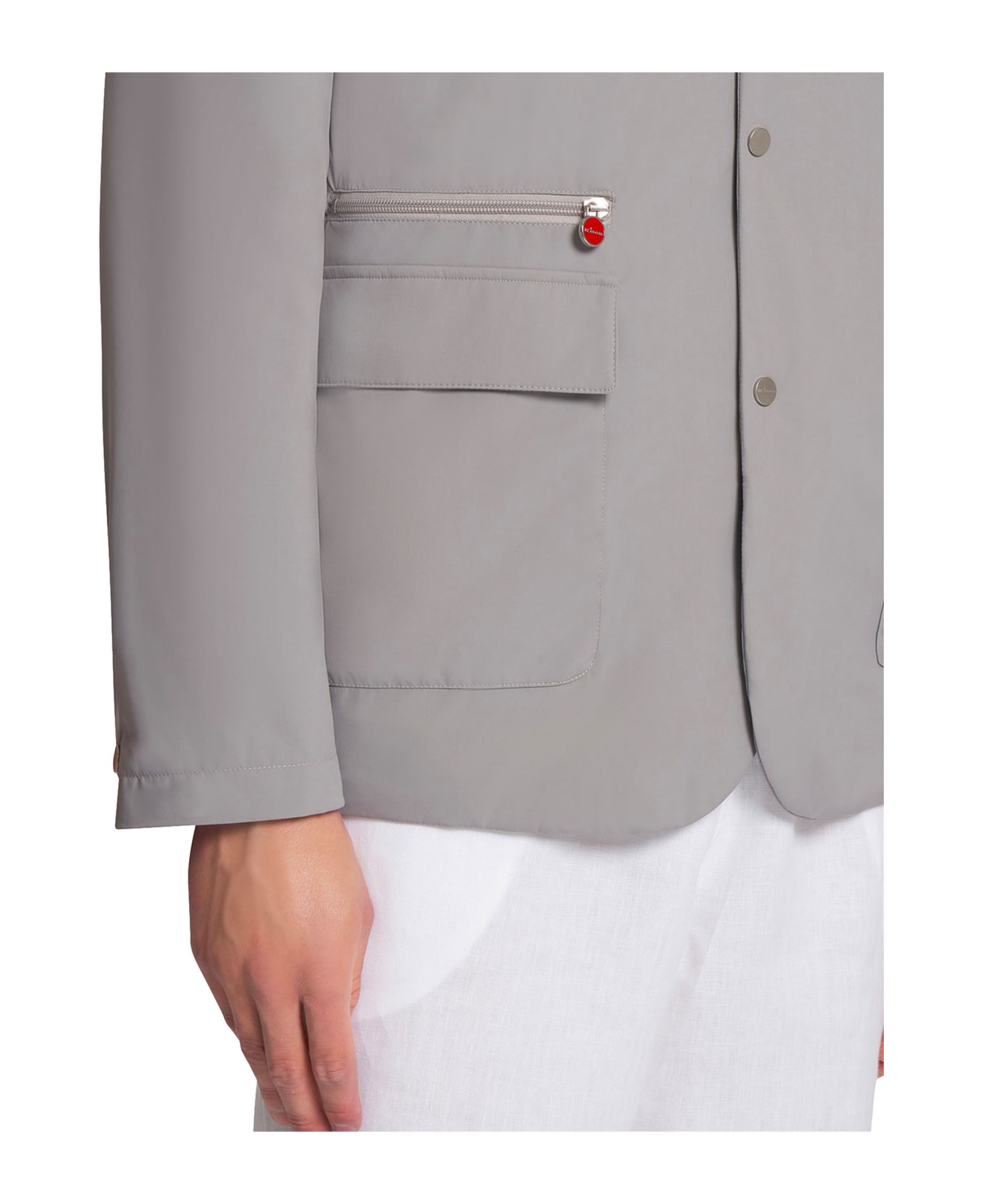 Kiton Jacket Polyester - GREY