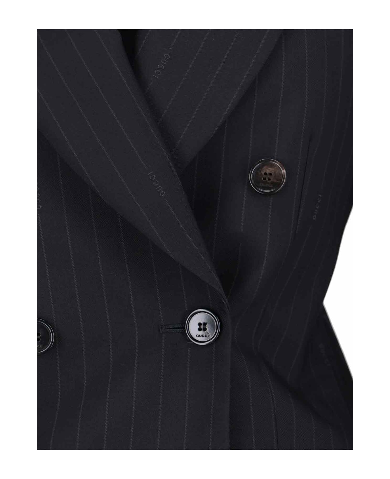 Gucci Double-breasted Blazer - Black  