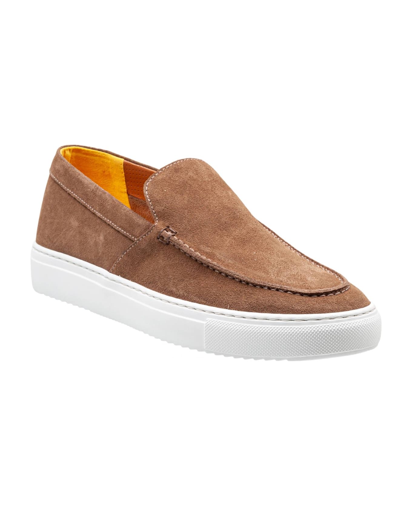 Doucal's Mink Color Suede Loafers - MARSH