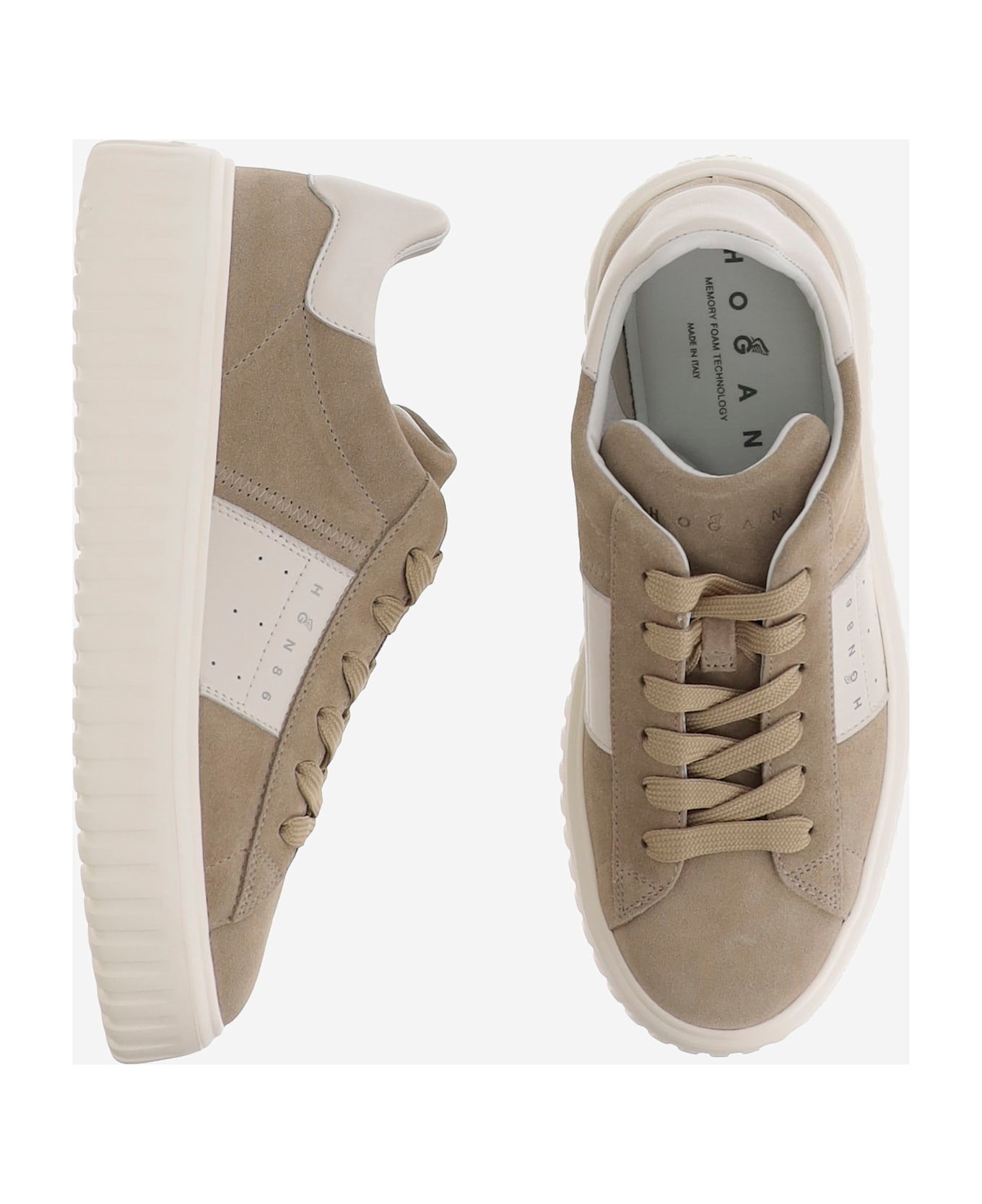Hogan H-stripes Sneakers - Beige