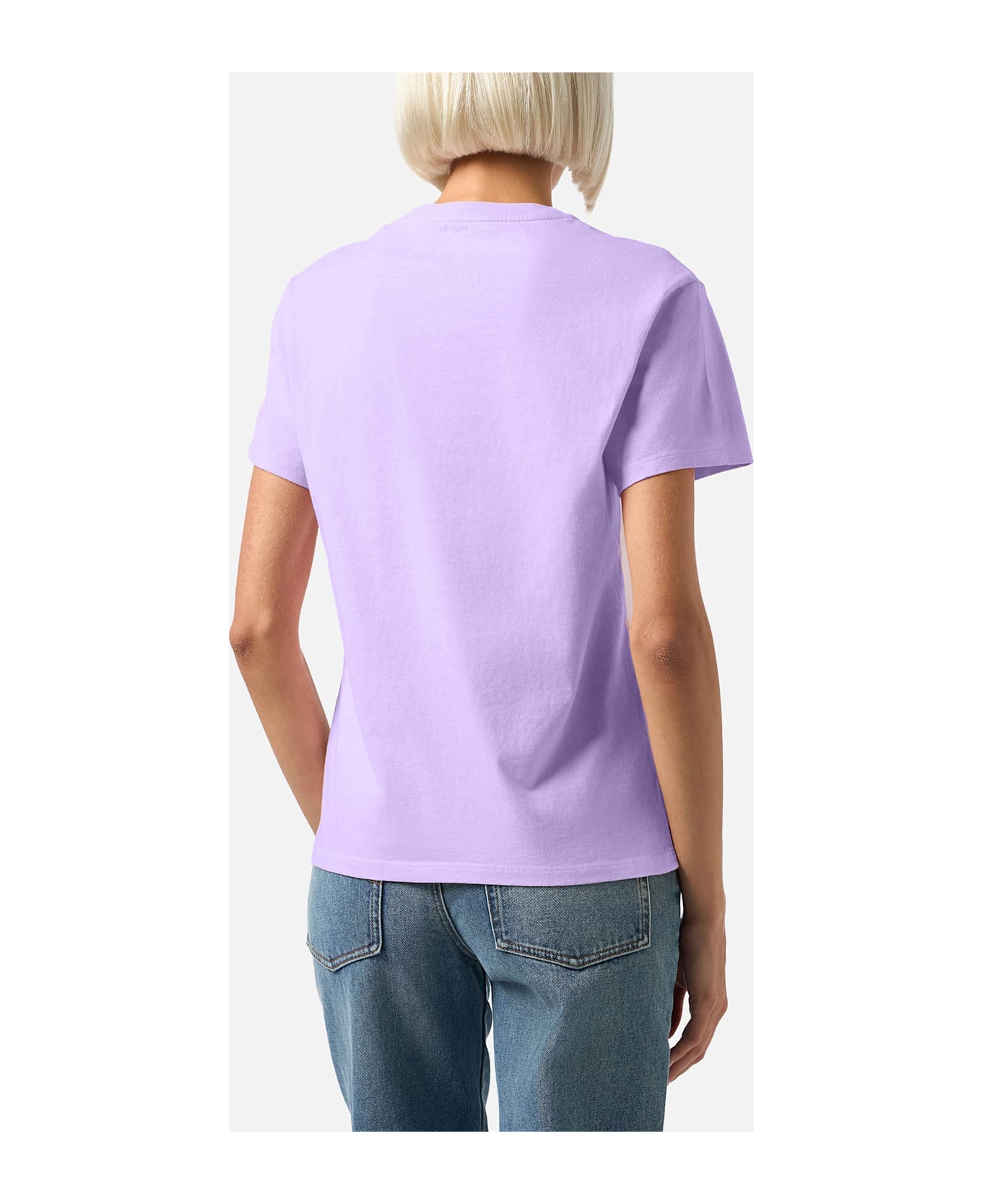 MC2 Saint Barth Winter Cotton T-shirt Emilie With Queen Of Chalet Embroidery - PINK