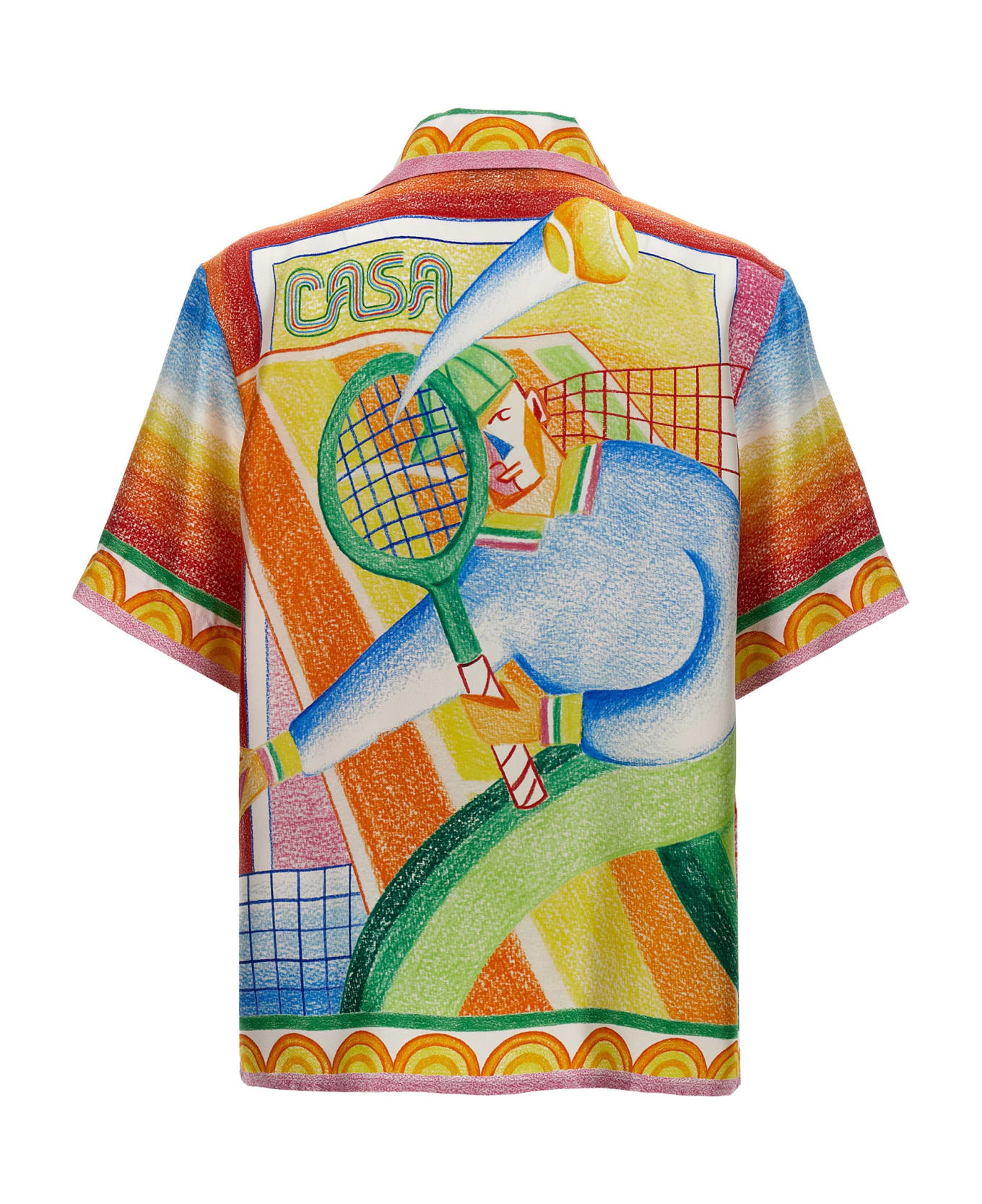 Casablanca 'crayon Tennis Player' Shirt - Multicolor