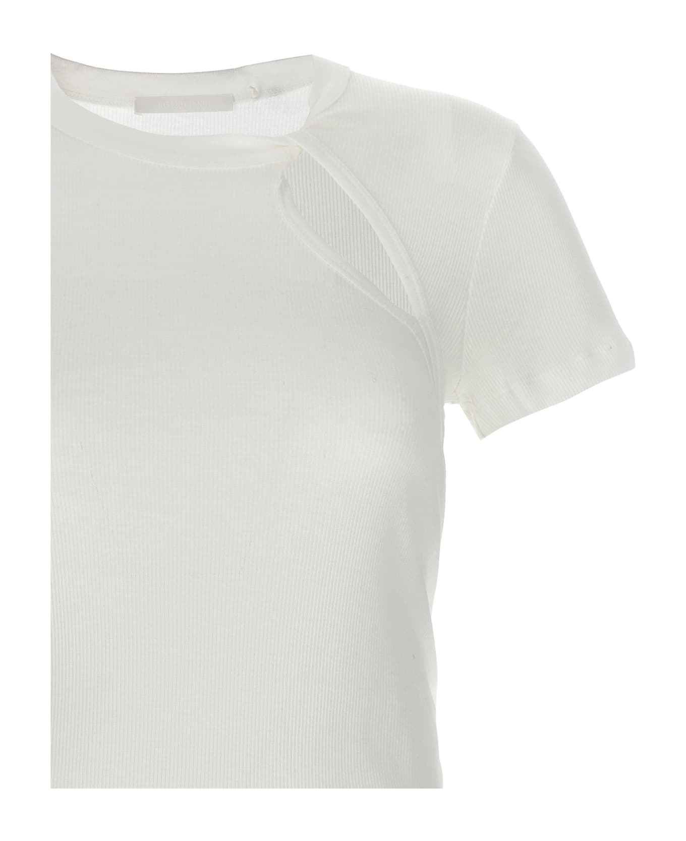 Helmut Lang Cut-out T-shirt - White