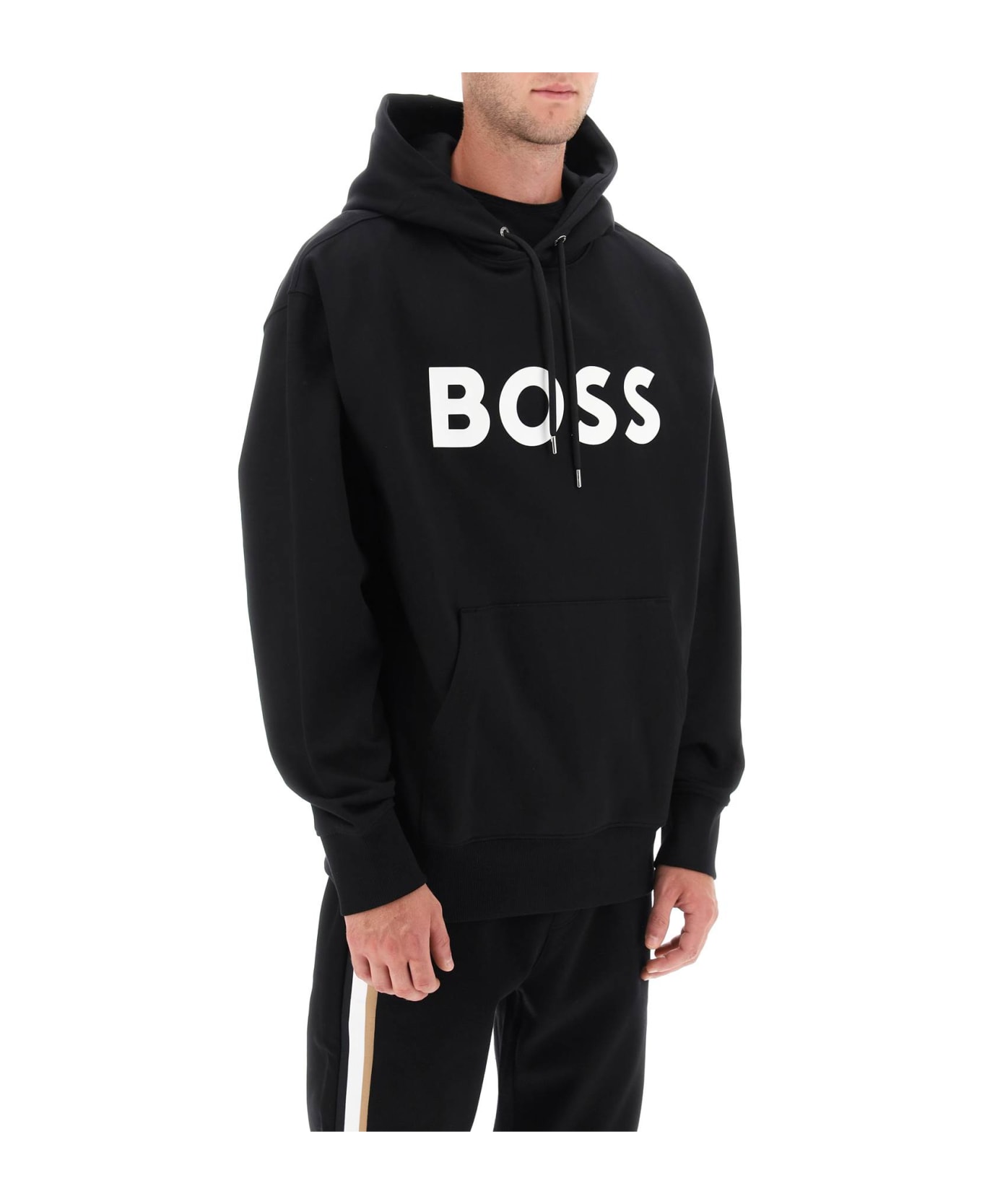 Hugo Boss Sullivan Logo Hoodie - BLACK (Black)