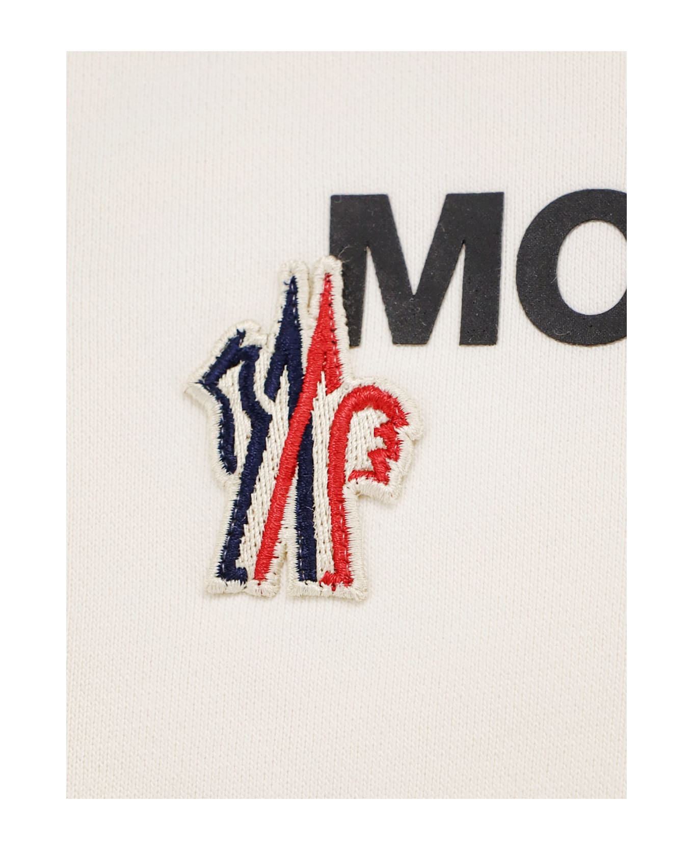 Moncler Grenoble Cotton Hooded Sweatshirt - White