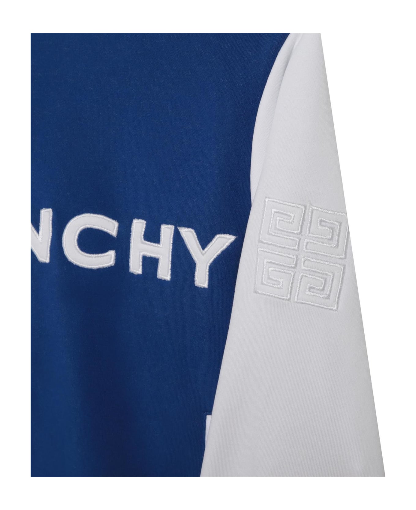 Givenchy Bomber Jacket With Logo - Blue