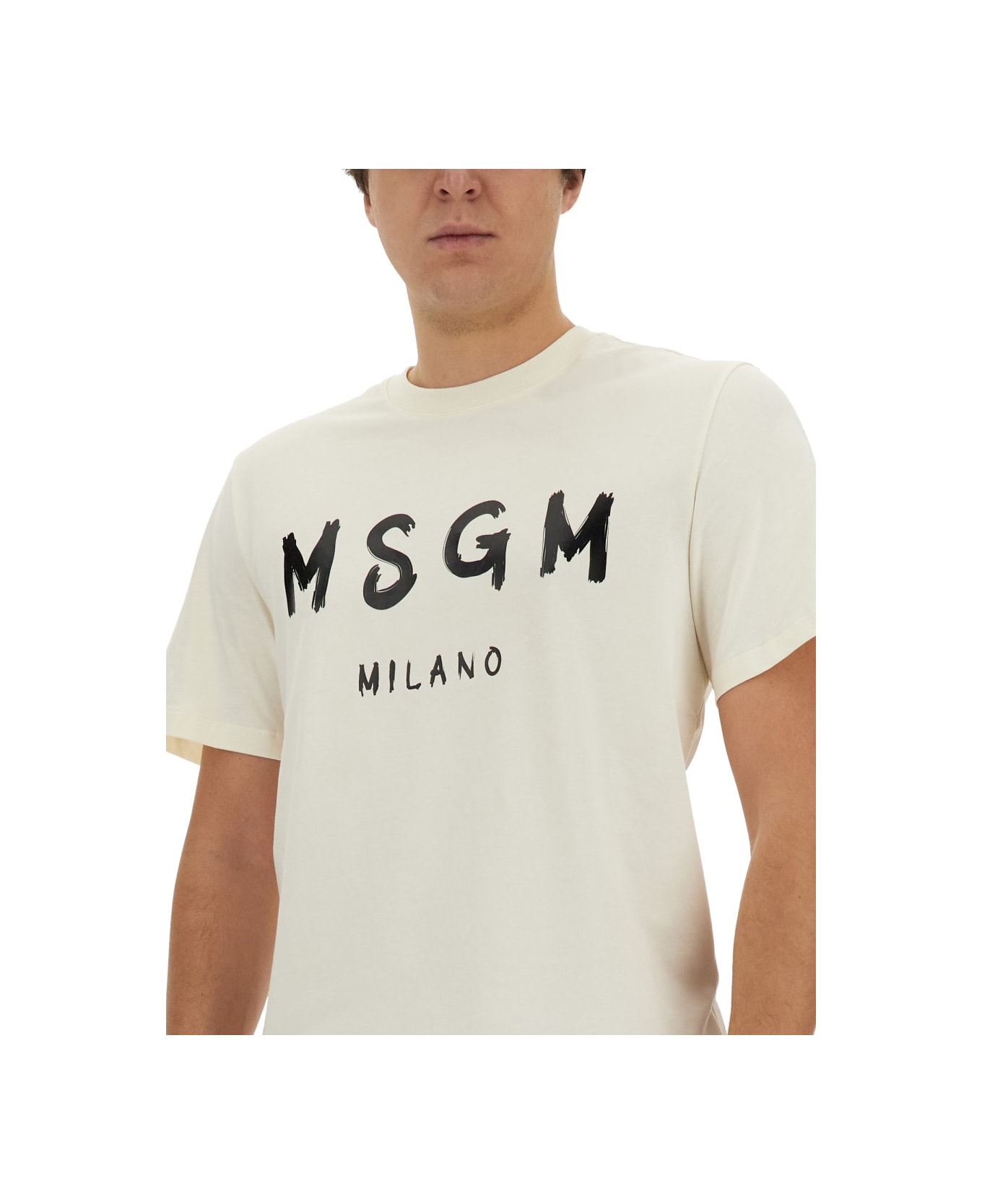 MSGM T-shirt With Logo - WHITE