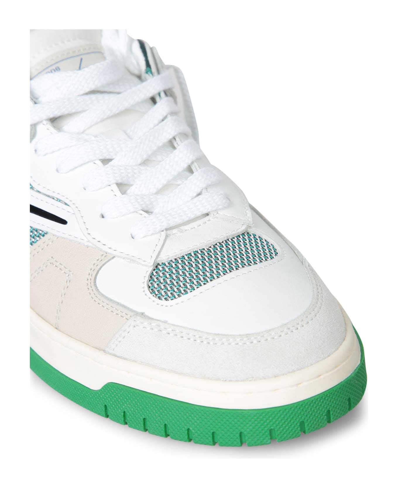 D.A.T.E. Torneo White Green Sneakers - White