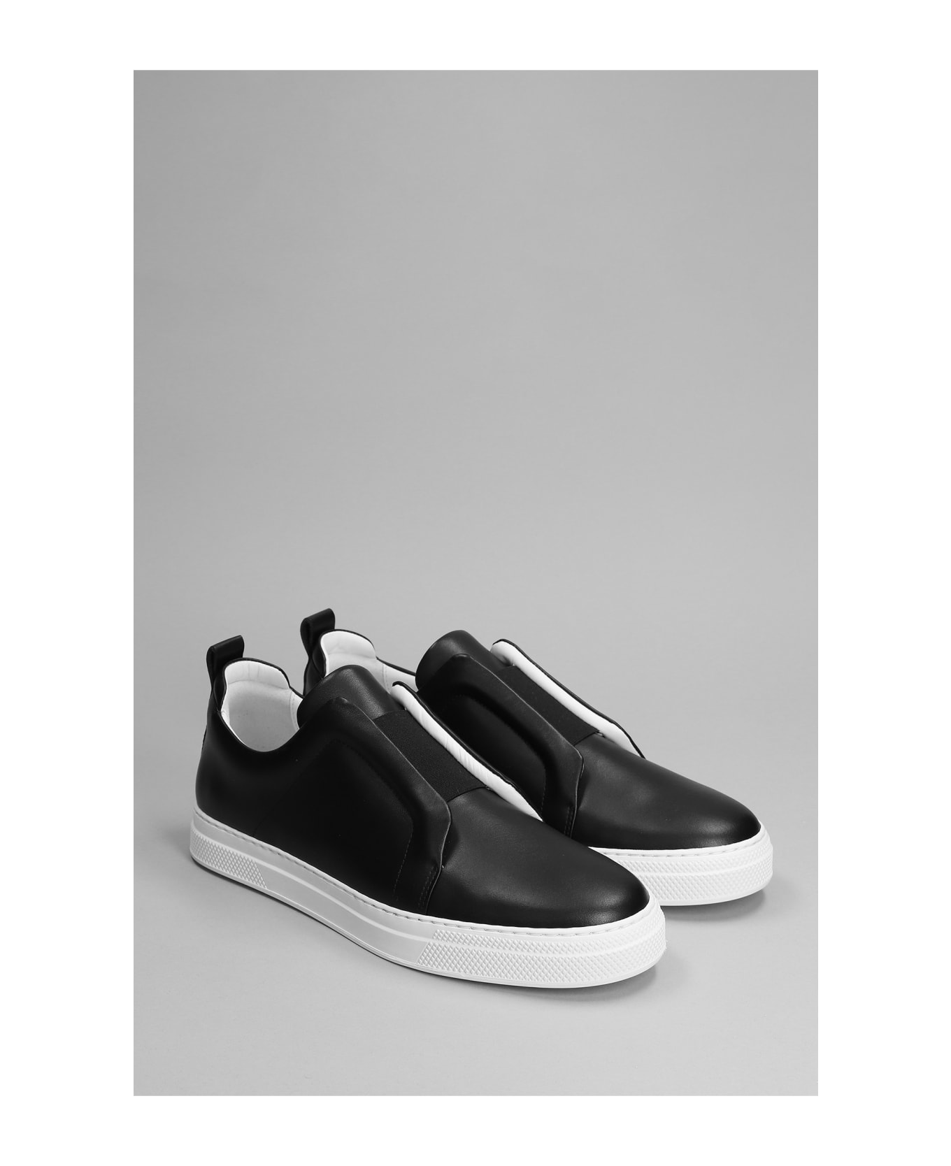 Pierre Hardy Slider  Sneakers In Black Leather - black