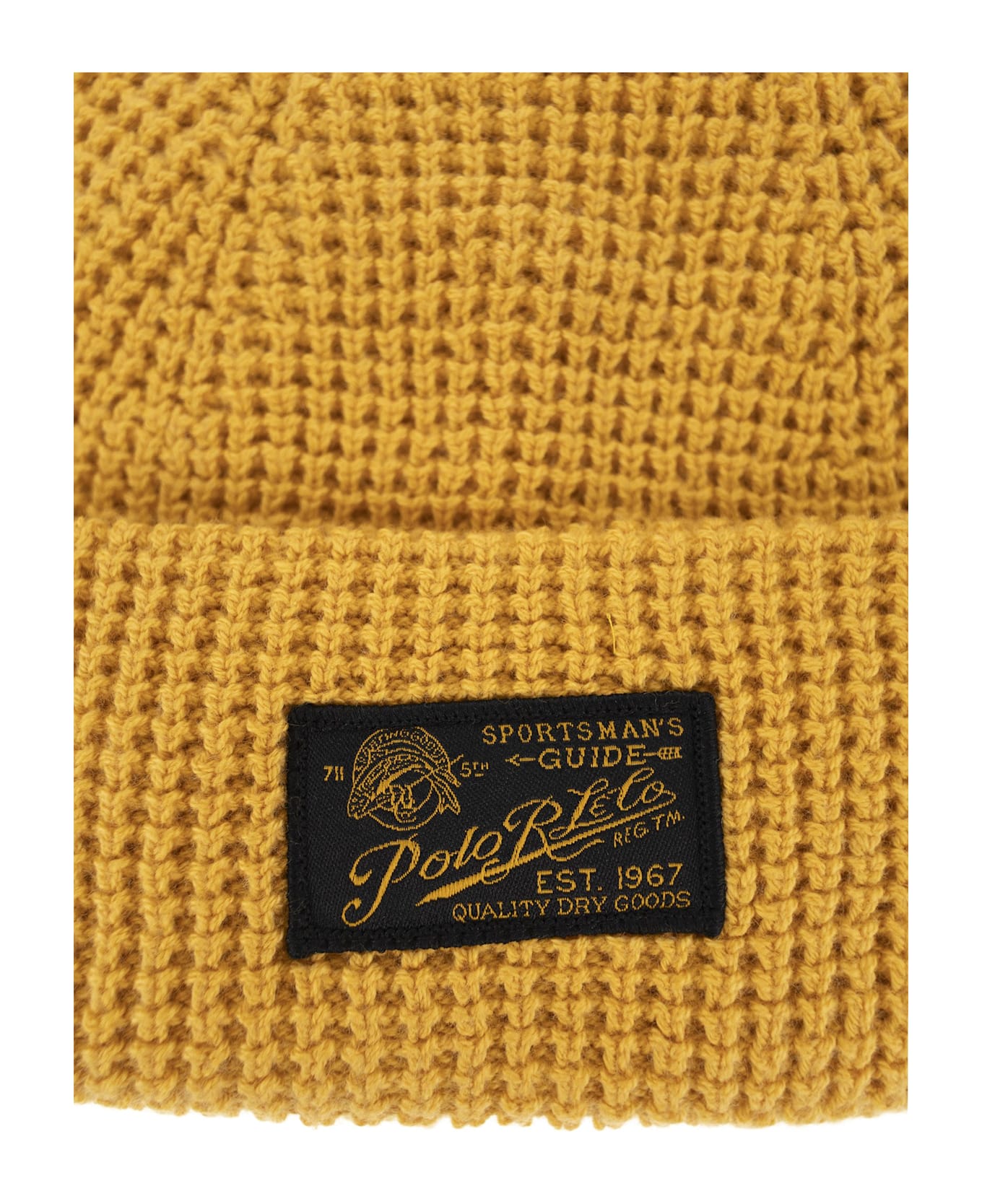 Polo Ralph Lauren Wool Cap With Logo - Mustard