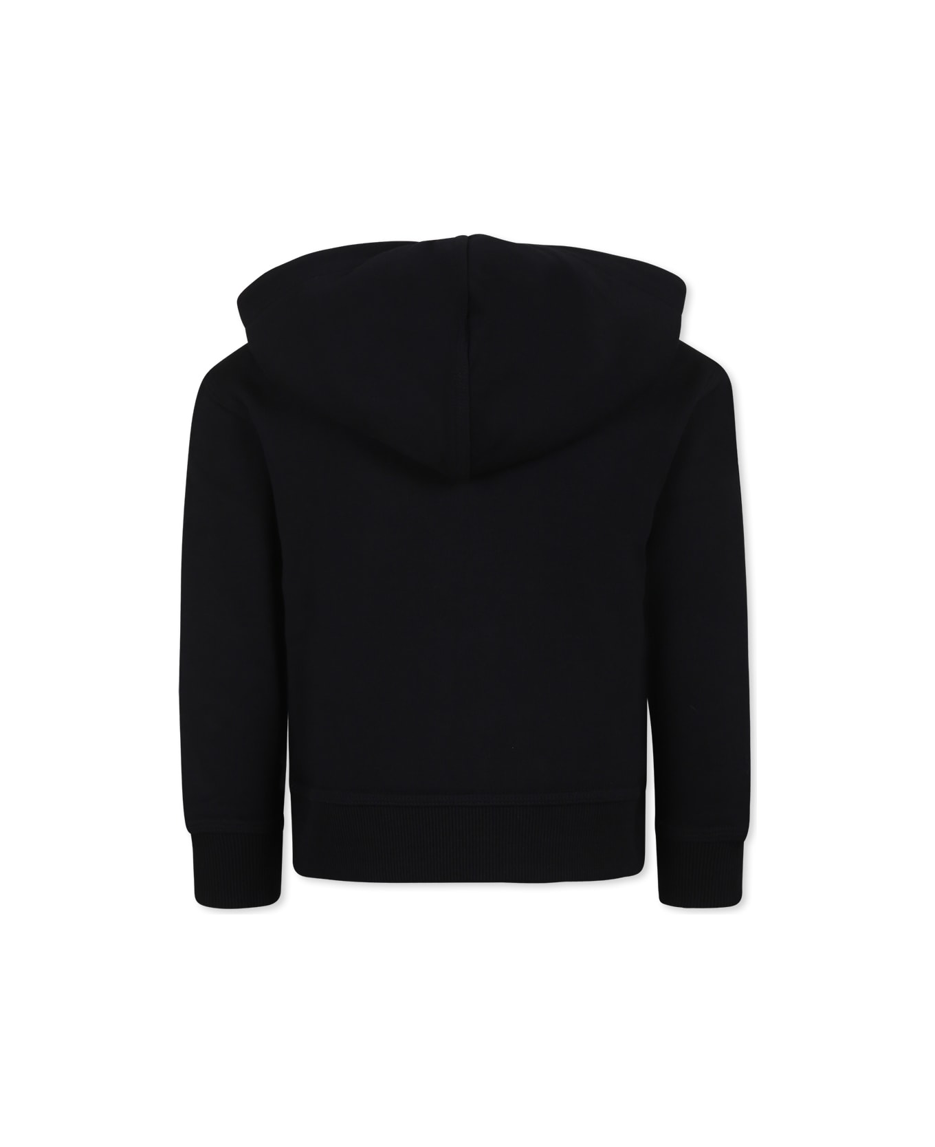 Burberry Black Sweatshirt For Kids With Logo - Black