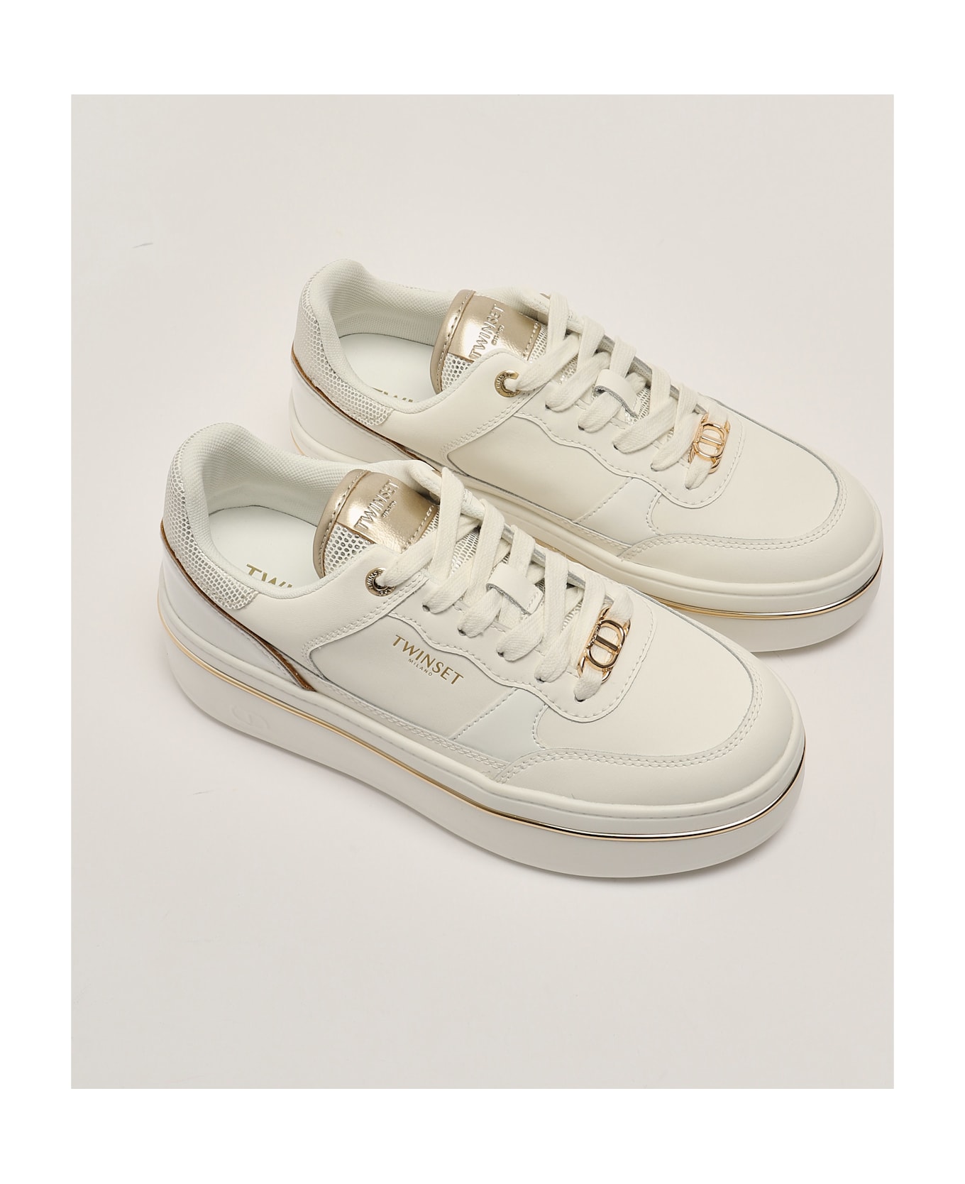 TwinSet Sneakers Bicolore Sneaker - BIANCO-ORO
