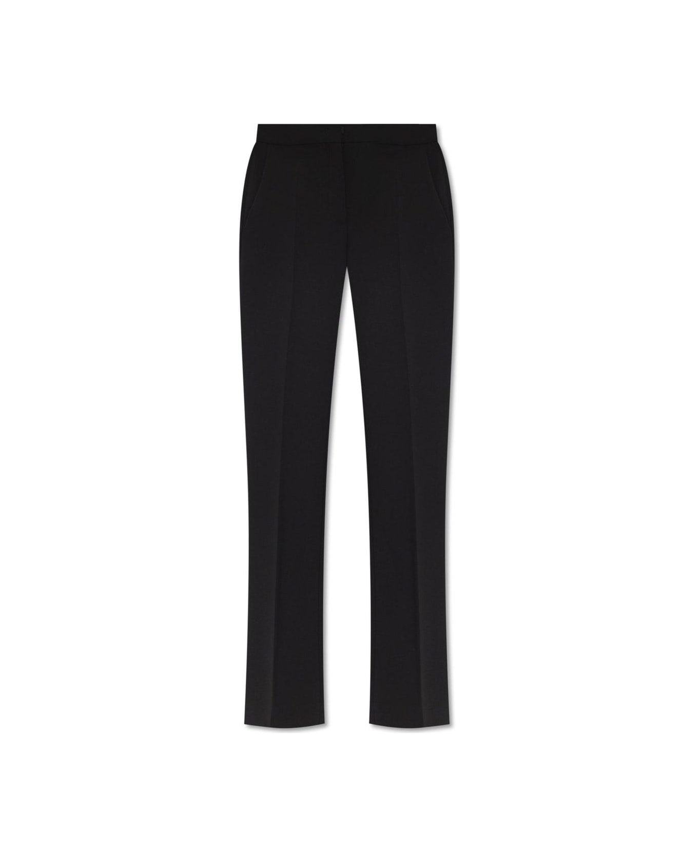Moschino Pleat Front Trousers Moschino - BLACK
