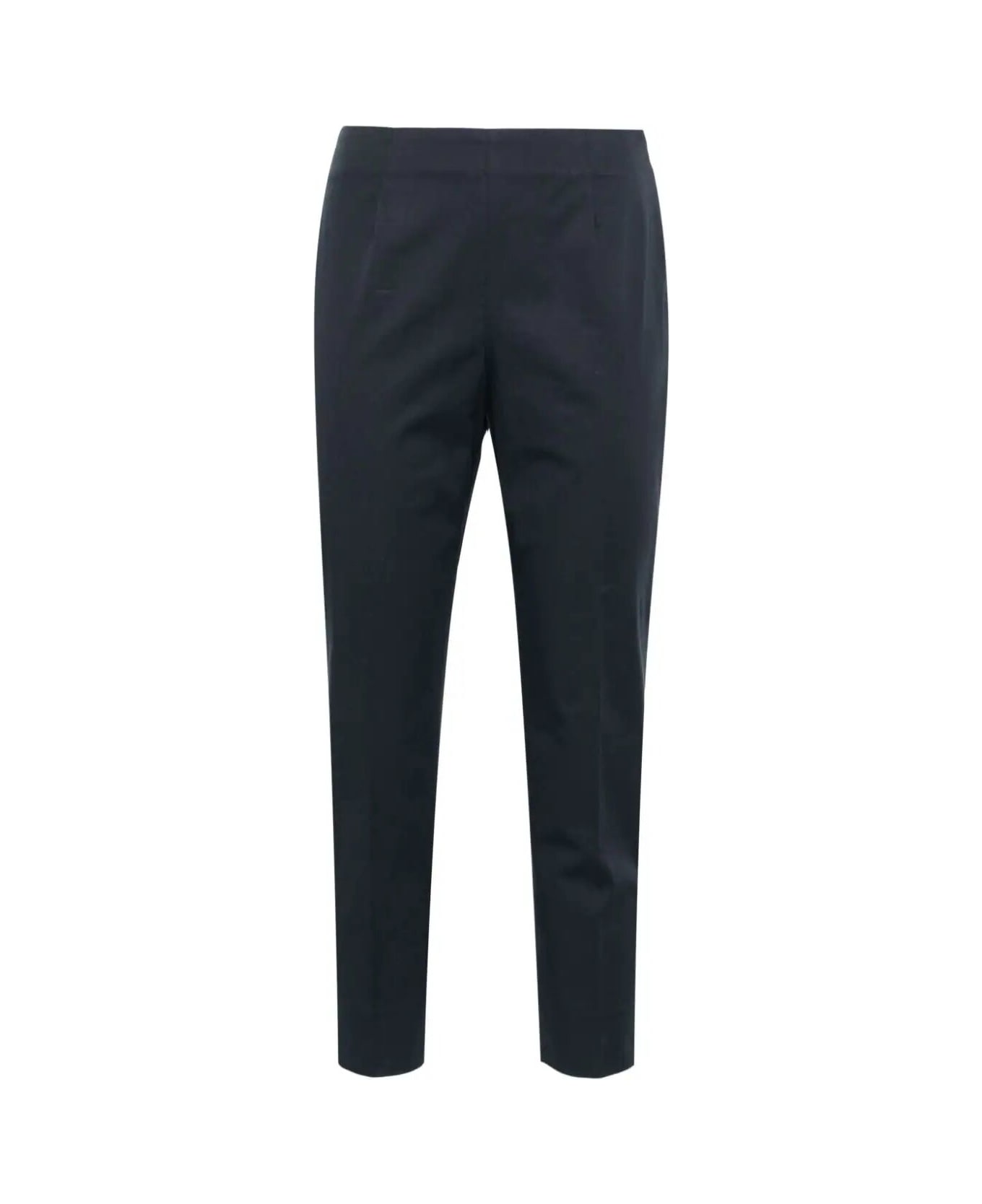 Peserico Side Zip Slim Pants - Ink Blue