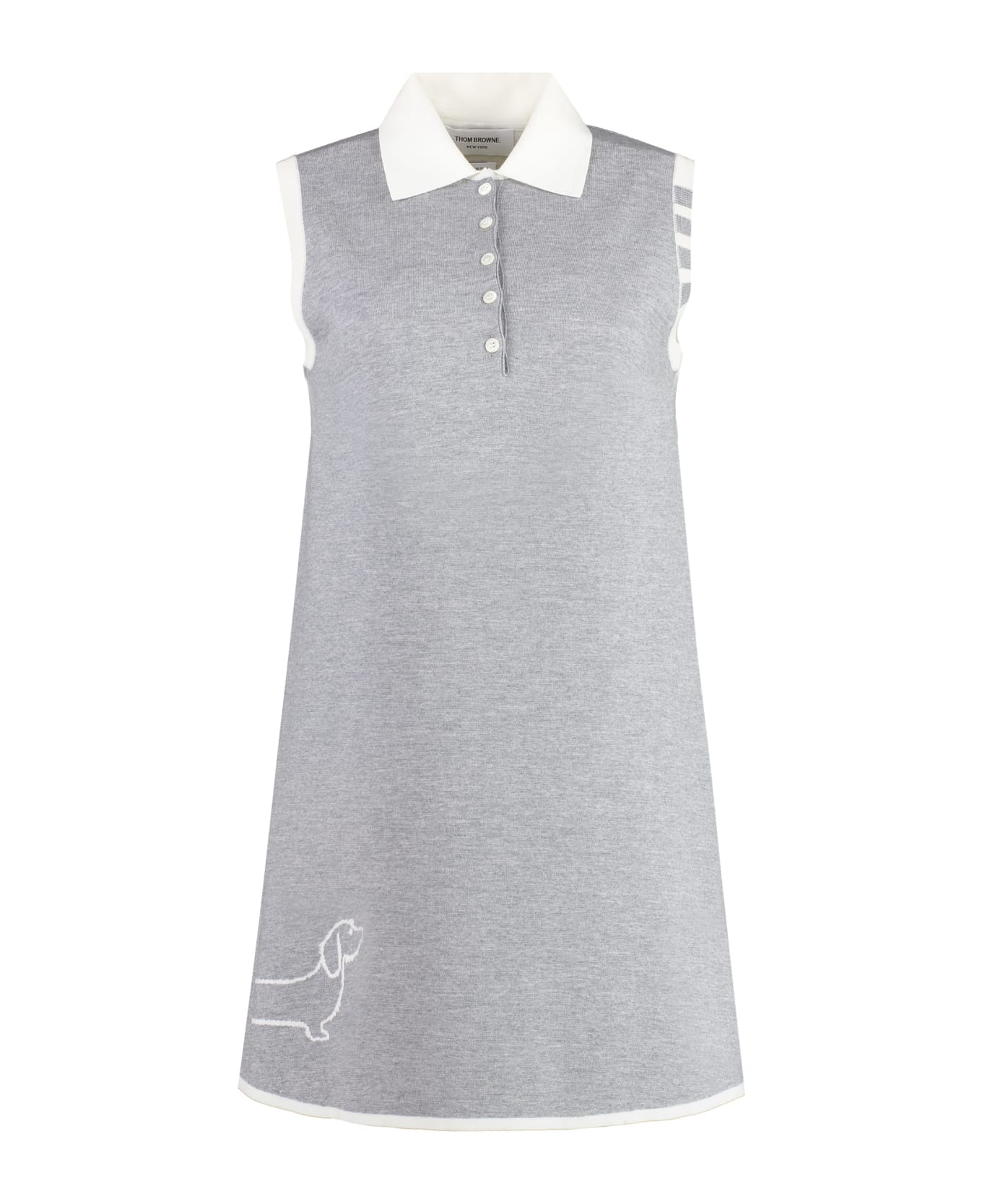 Thom Browne Virgin Wool Dress - grey ポロシャツ