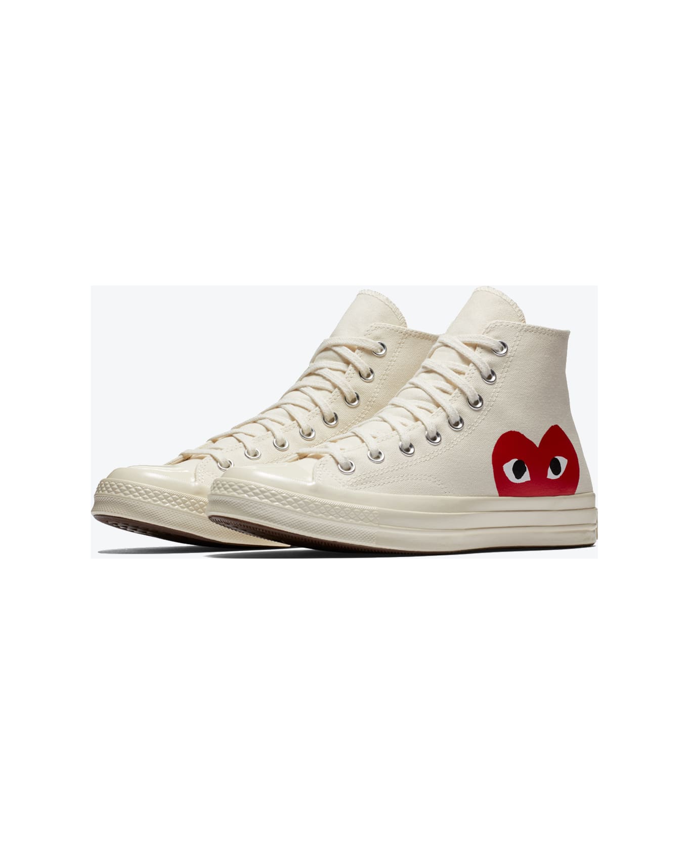 Comme des Garçons Play Sneaker Alta Con Cuore Chuck Taylor Comme Des Garcons X Converse - Beige