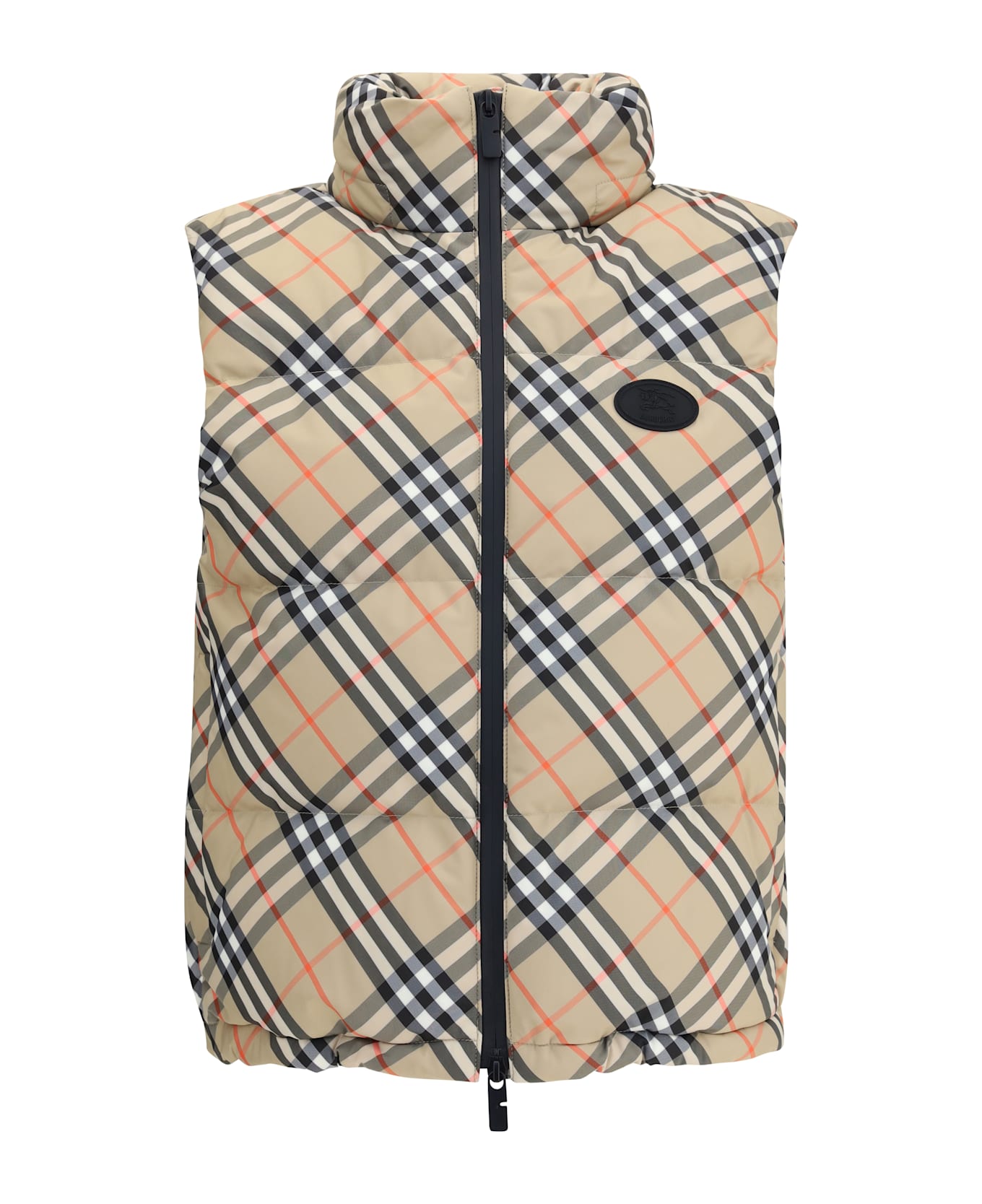 Burberry Check Vest Down Jacket
