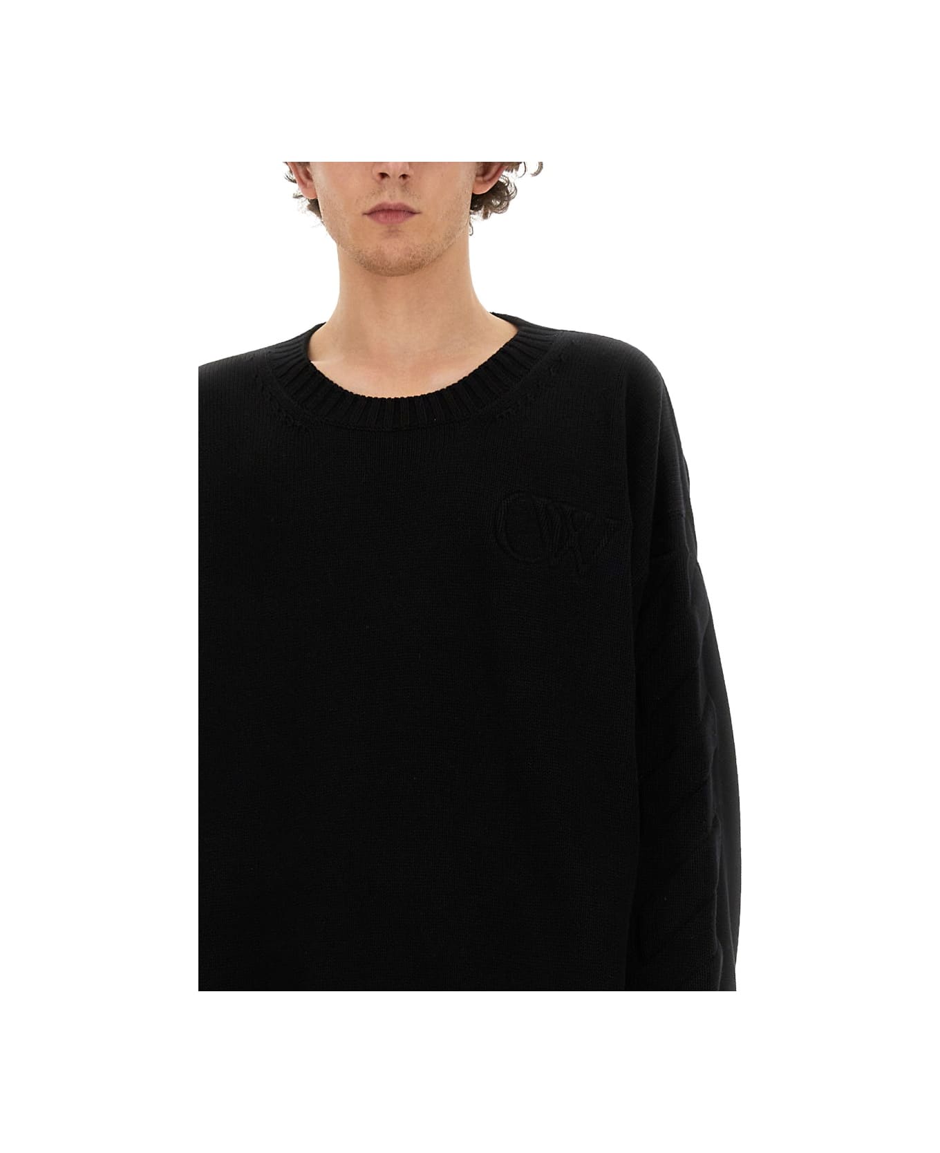 Off-White Oversize Shirt - BLACK