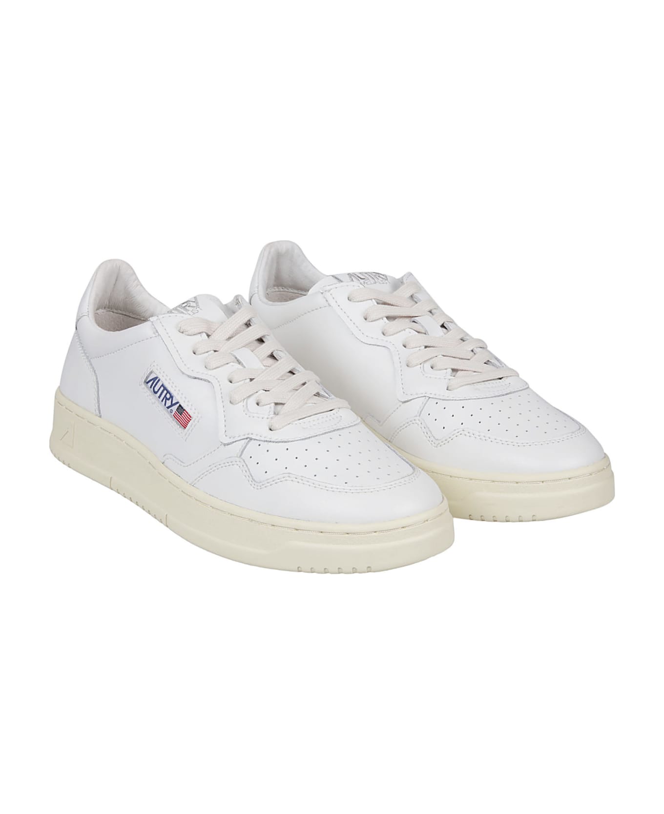 Autry Medalist Low Sneakers - White/white