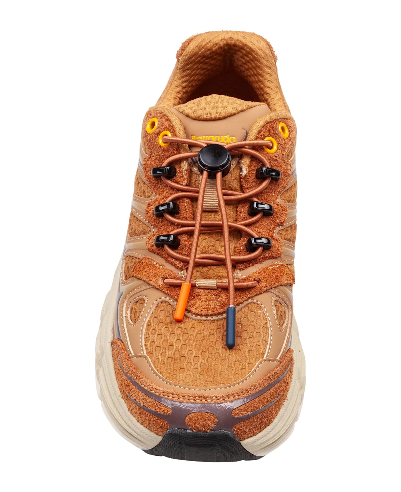 Barracuda Round-one Fabric And Suede Sneakers, Biscuit Color - COOKIE