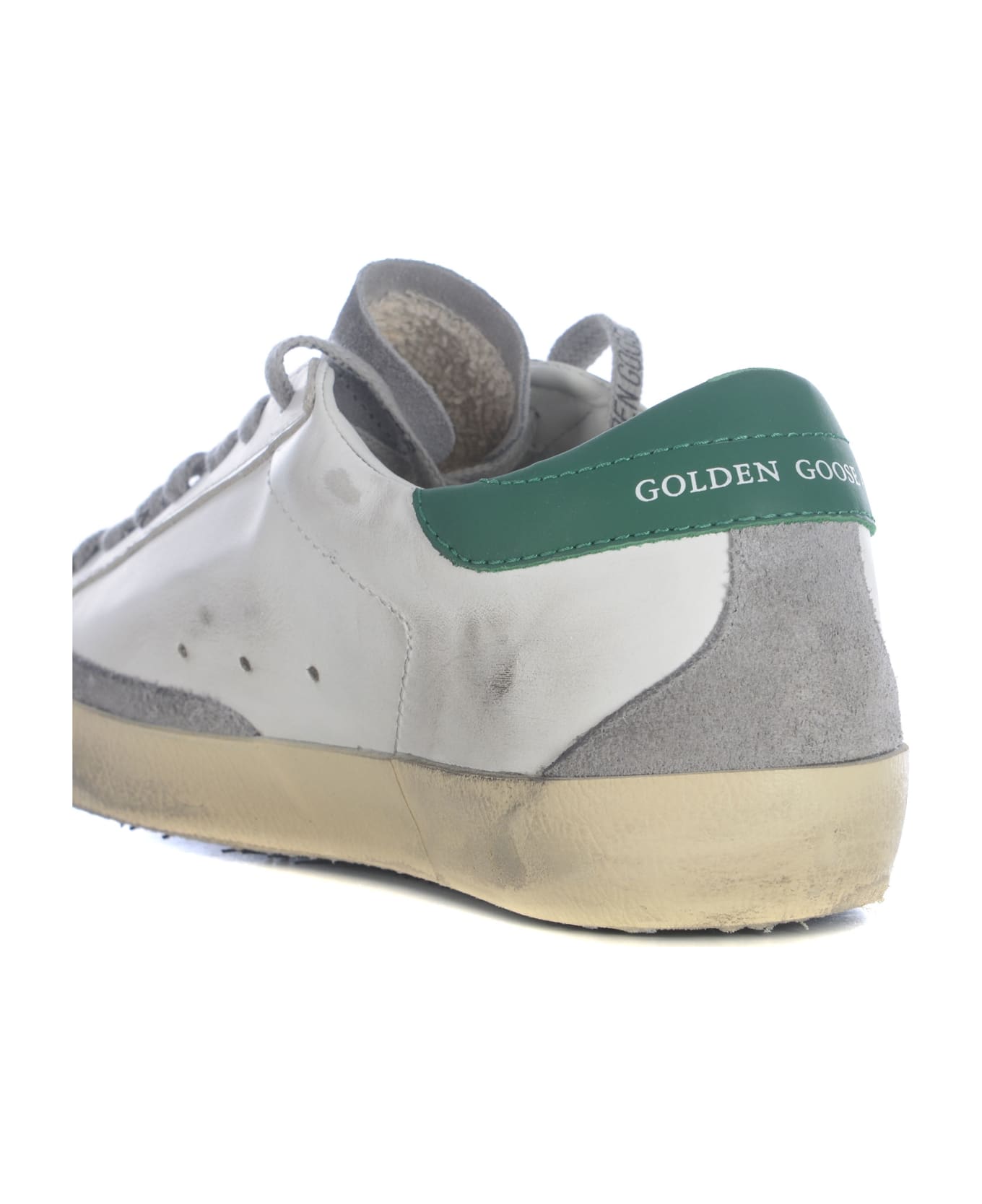 Golden Goose Sneakers Golden Gooose "super Star" Made Of Leather - Bianco/grigio