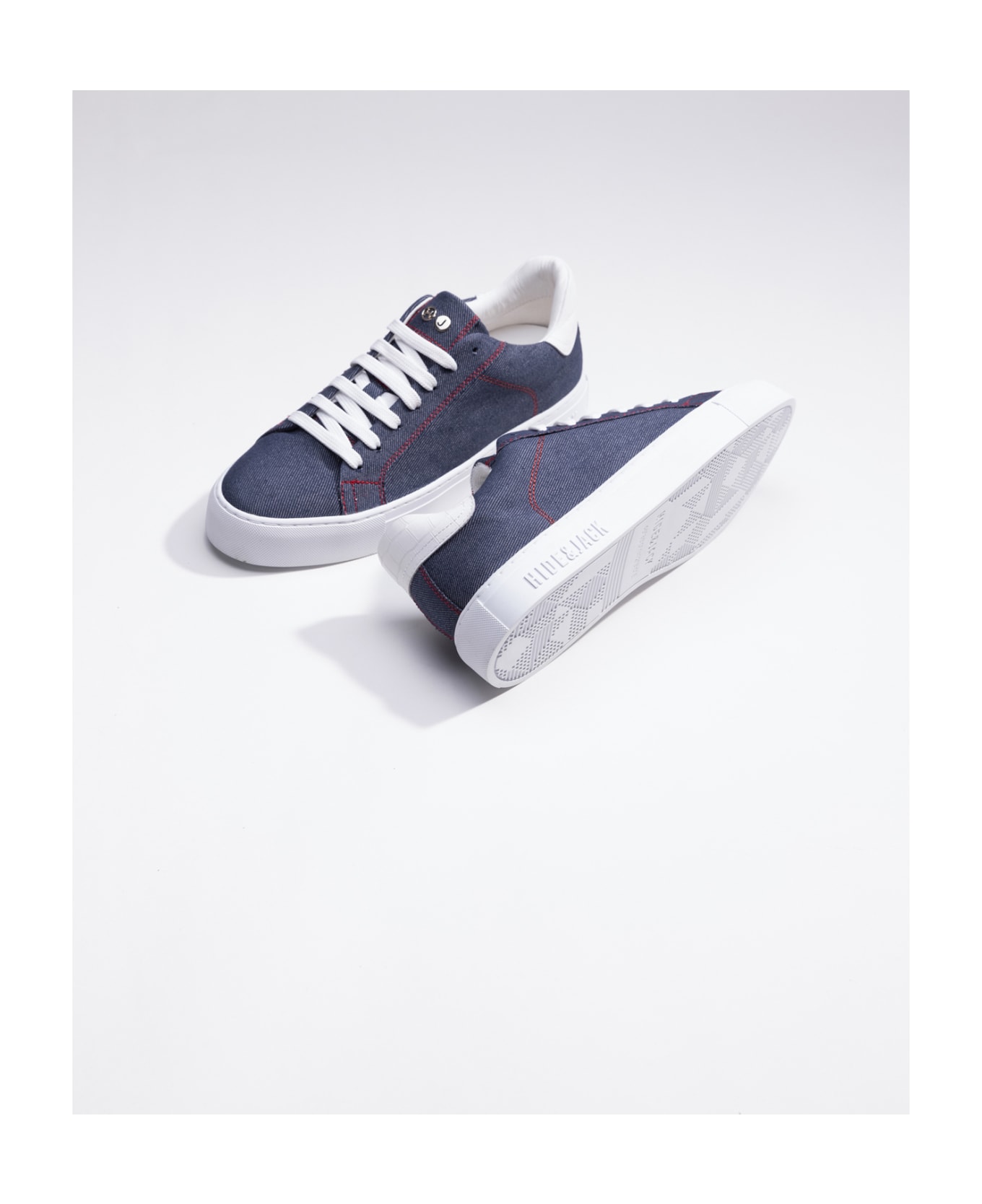 Hide&Jack Low Top Sneaker - Essence Denim Azure スニーカー