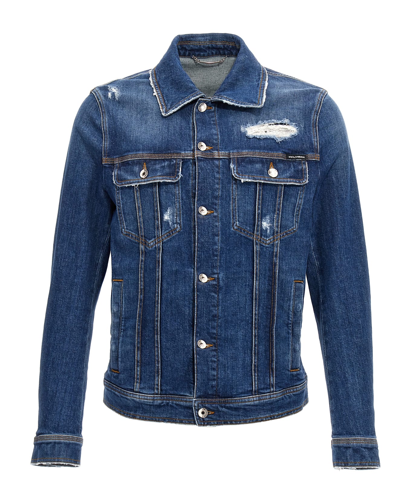 Dolce & Gabbana Denim Jacket With Used Effect - Blue ジャケット