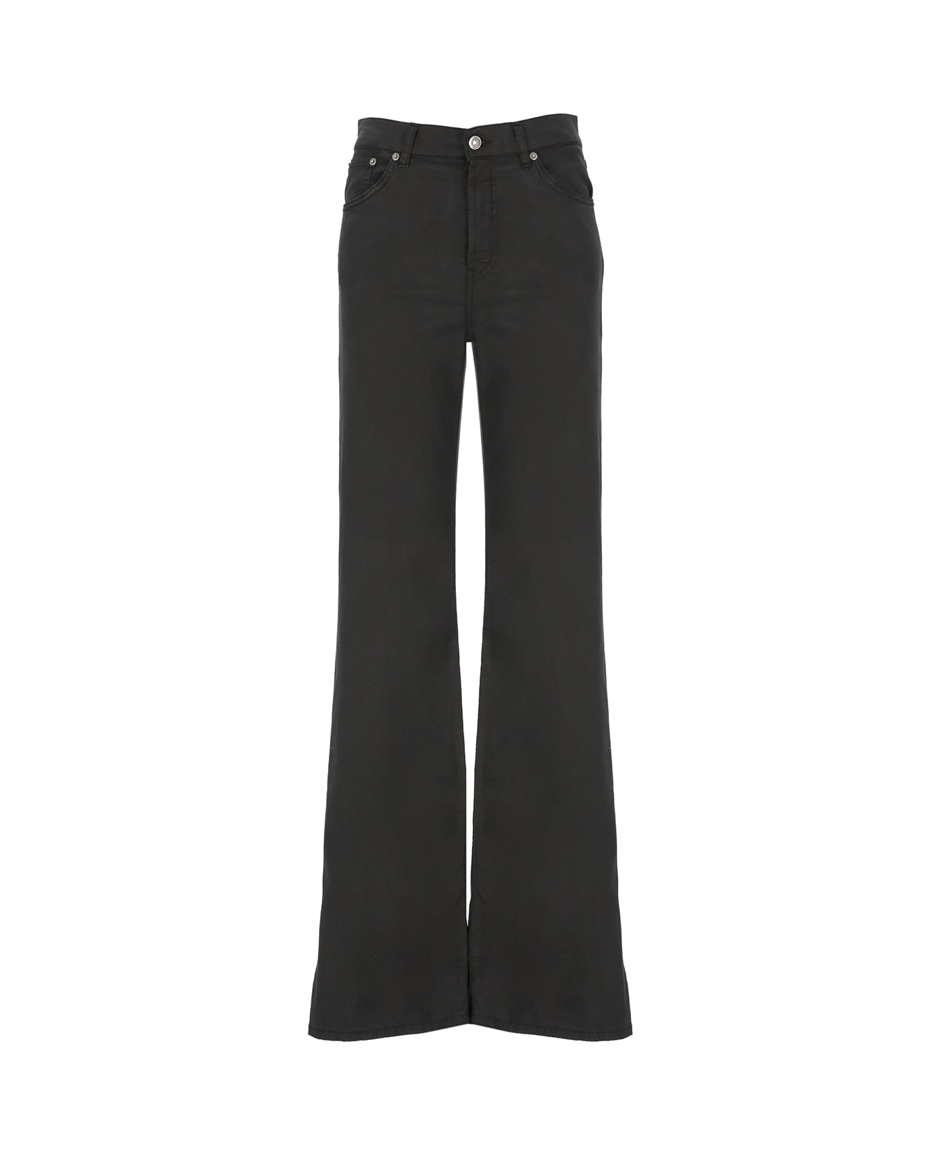 Dondup Cotton Blend Trousers - Black