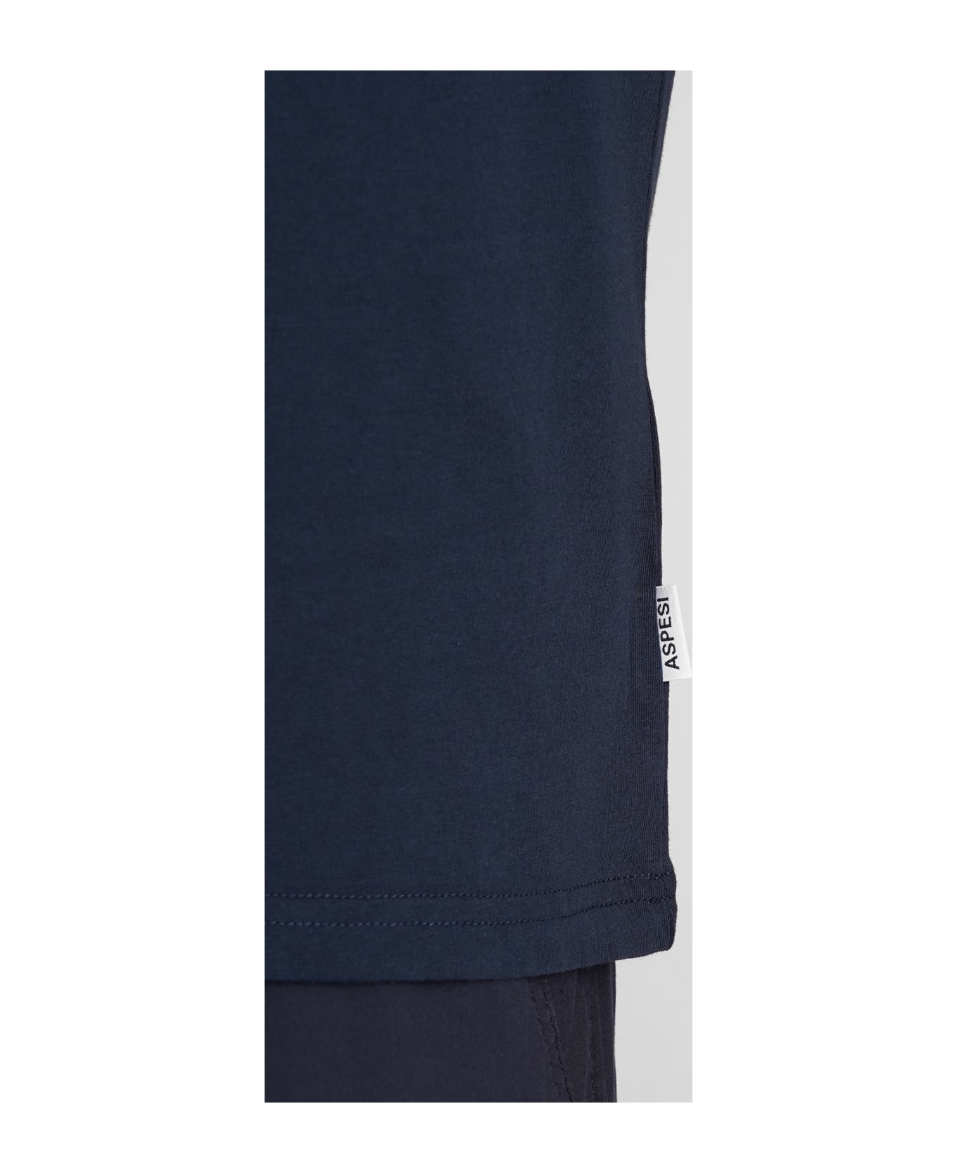 Aspesi Navy Blue Cotton T-shirt - blue