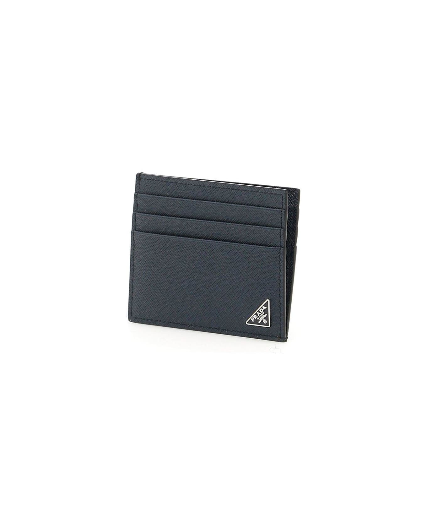 Prada Triangle-logo Cardholder - Blue