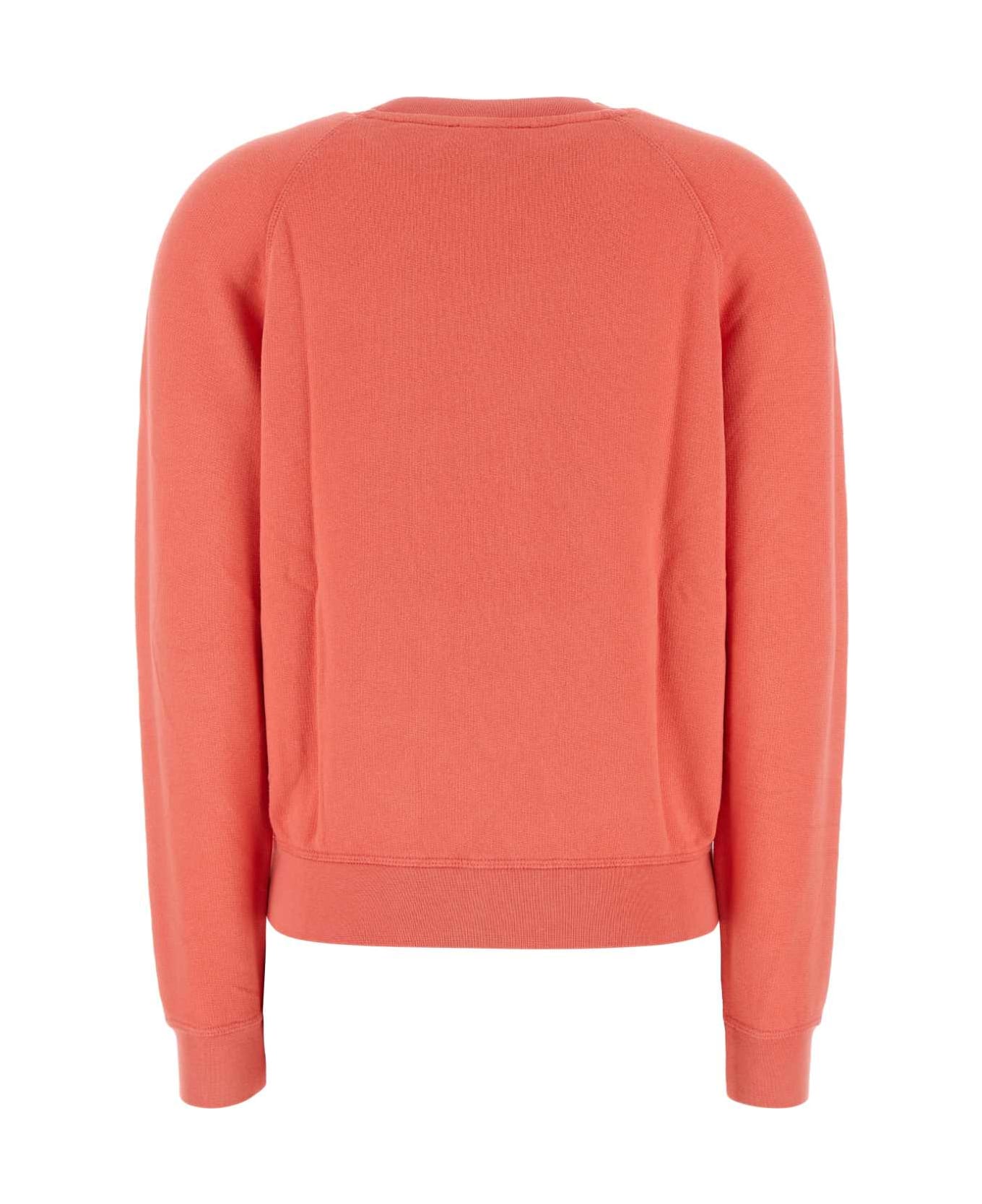 Sporty 
Rich Salmon Stretch Cotton Sweatshirt - COTTONCANDY