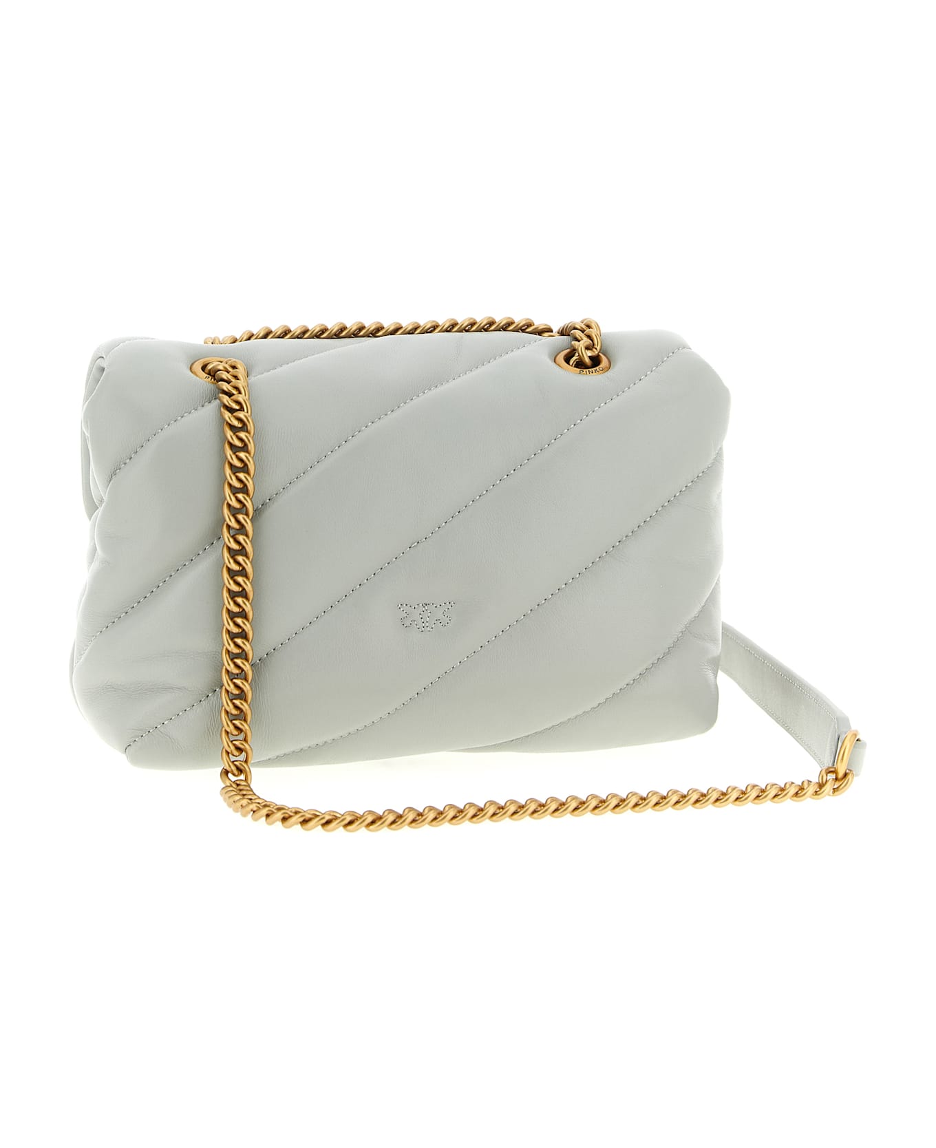 Pinko 'mini Love Puff' Crossbody Bag - Gray