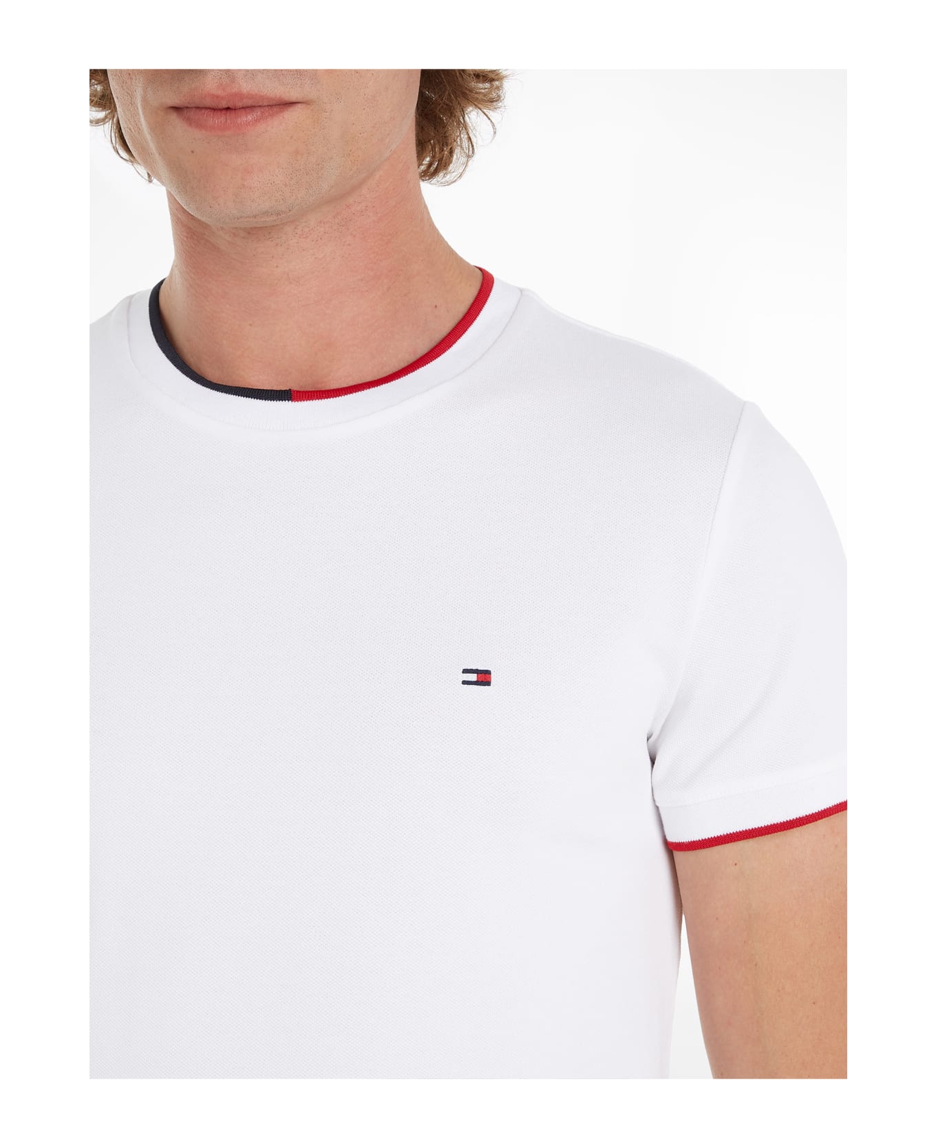 Tommy Hilfiger White T-shirt With Mini Logo - WHITE シャツ