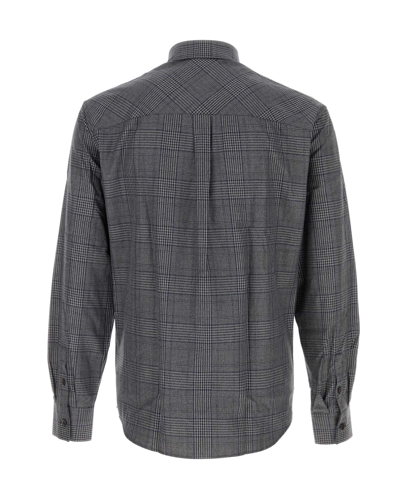 Ferragamo Embroidered Oxford Shirt - NERONEWNAVY