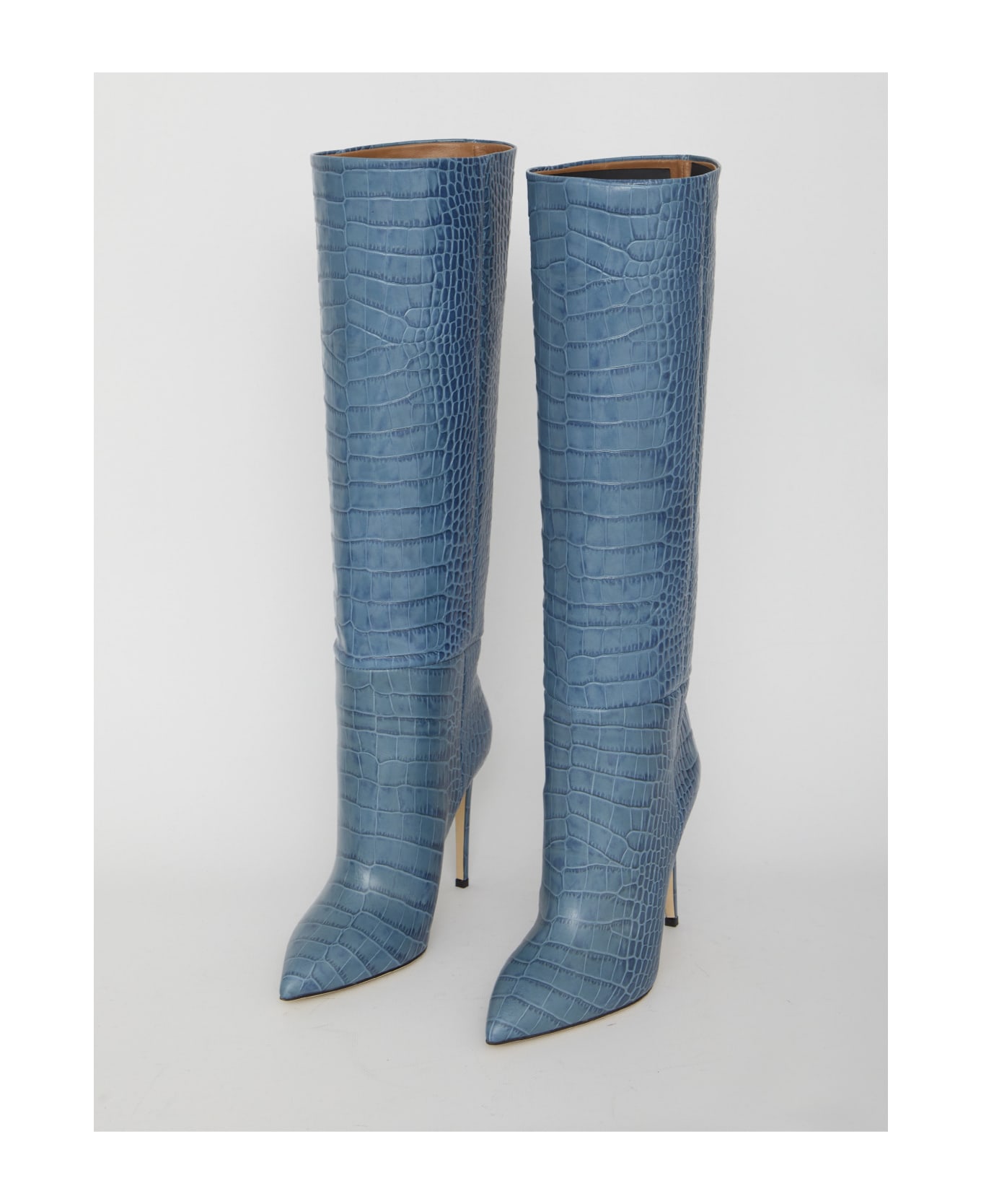 Paris Texas Light-blue Leather Boots - LIGHT BLUE ブーツ