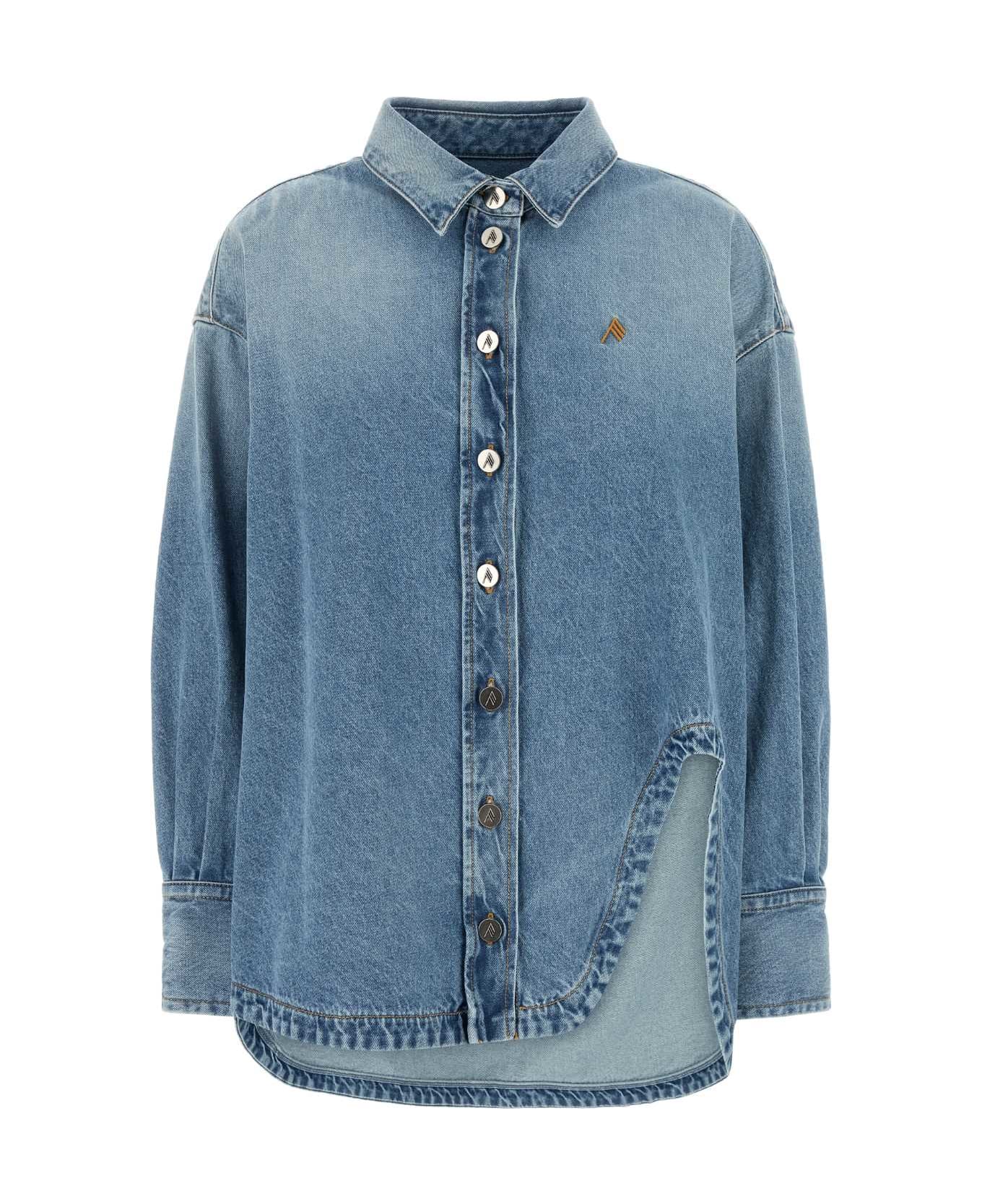 Tシャツ・カットソー THE ATTICO Denim oversize shirt (251WCB00068DDD085AA 024) The Attico Denim Oversize Shirt | italist