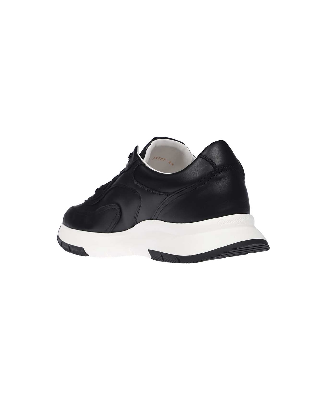 Gianvito Rossi Leather Low-top Sneakers - black