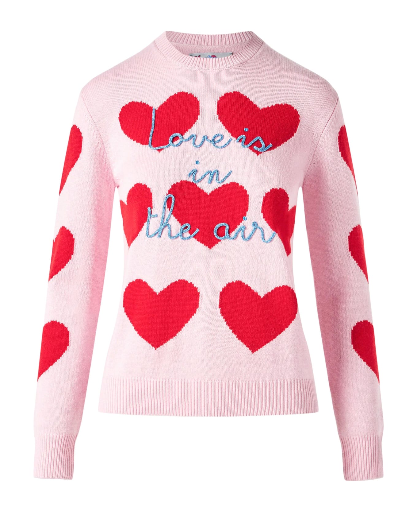 MC2 Saint Barth Woman Sweater With Heart Print - PINK