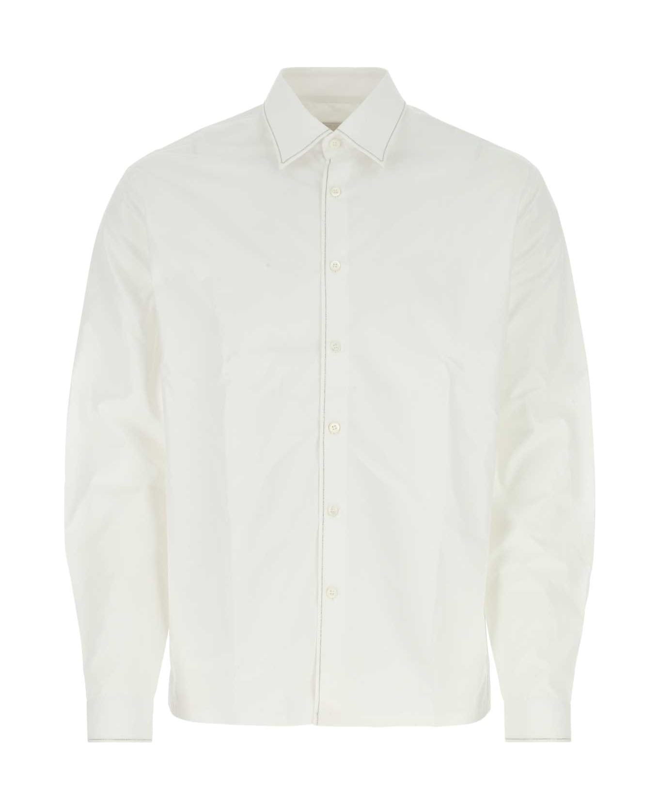 Prada White Poplin Shirt - White シャツ