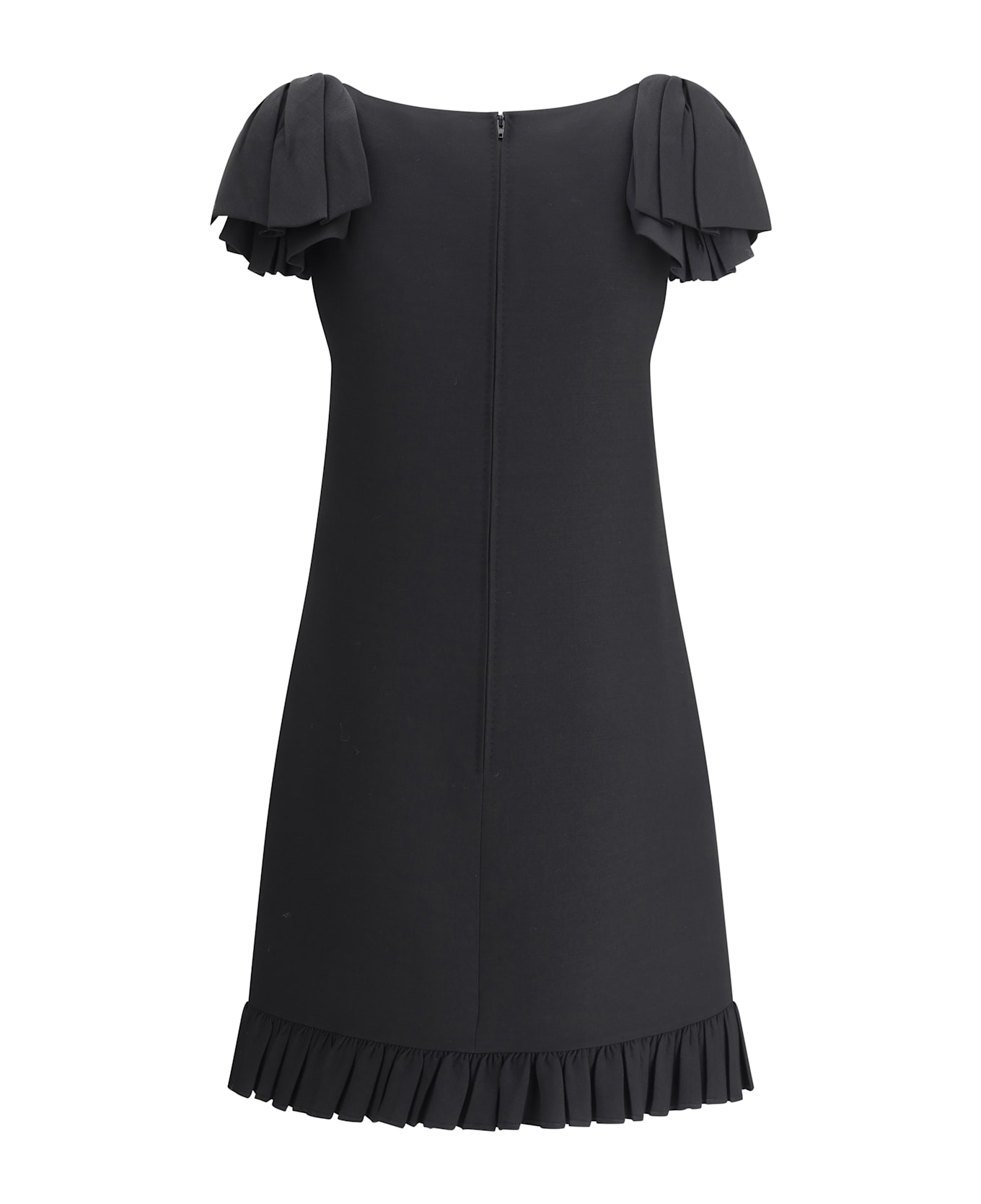 Valentino Mini Dress With Bows - Black