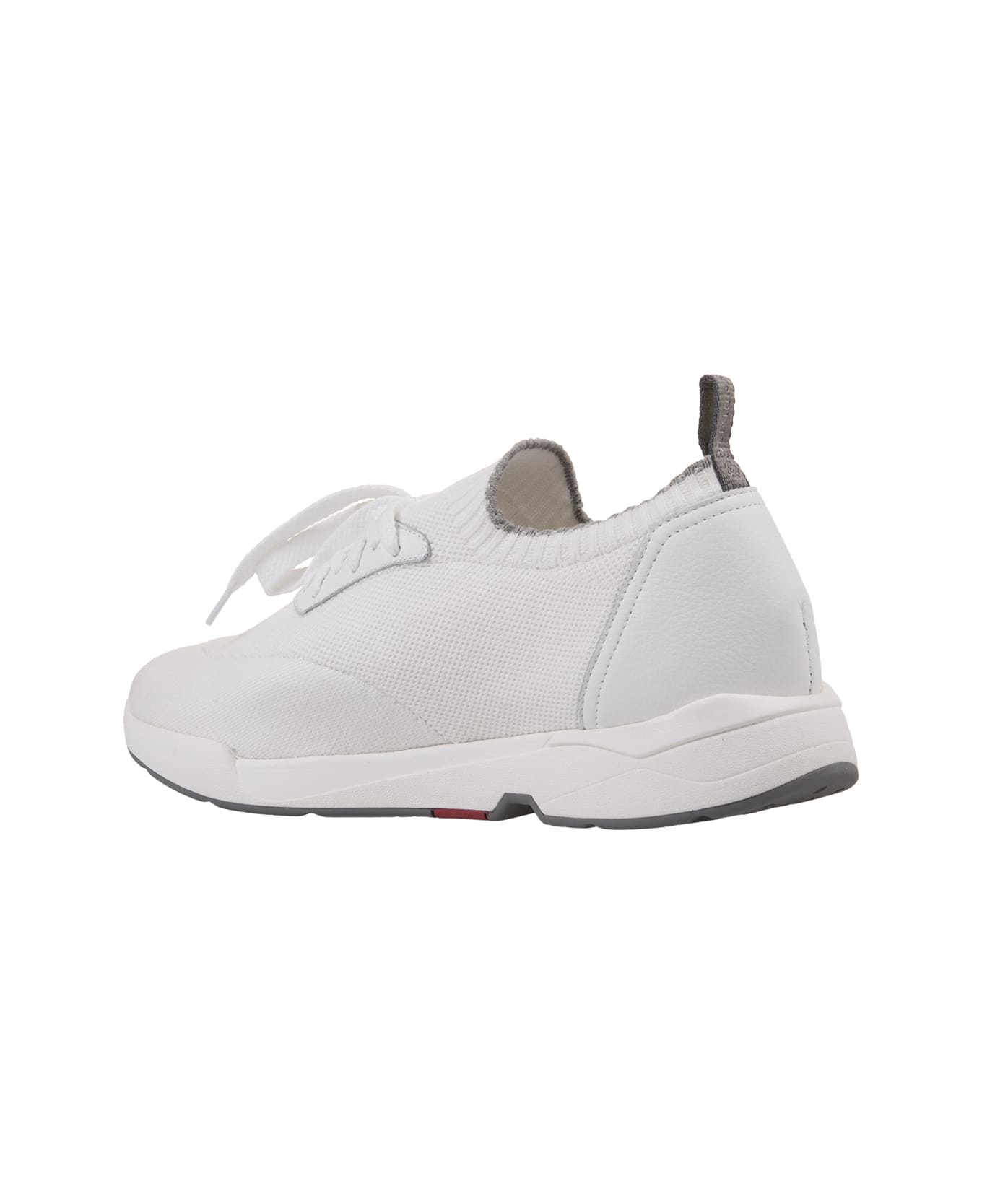 Andrea Ventura W-dragon Sneakers In White Fashion Fabric - White